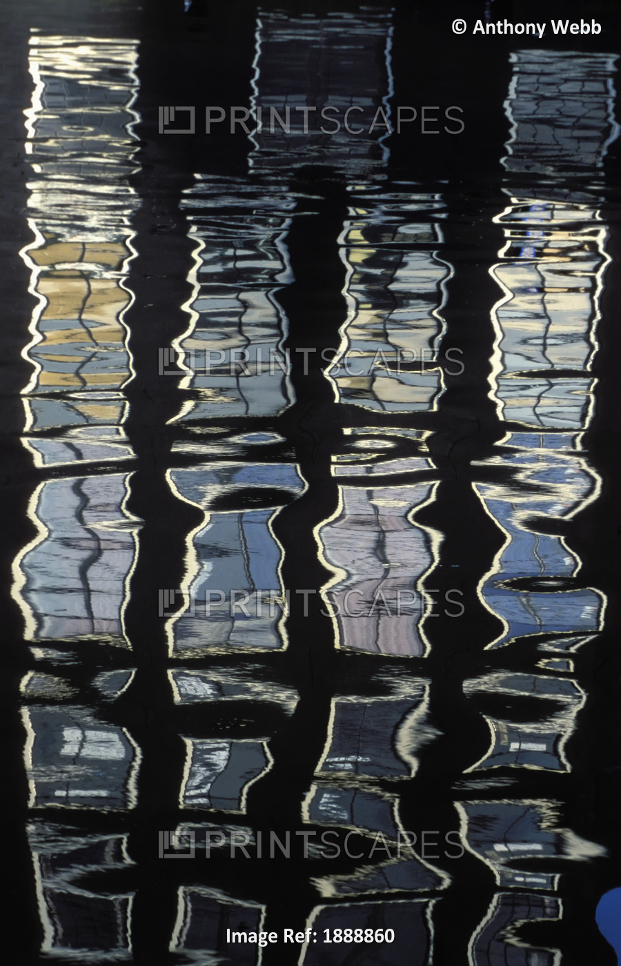 Houses Reflected In Canal Water