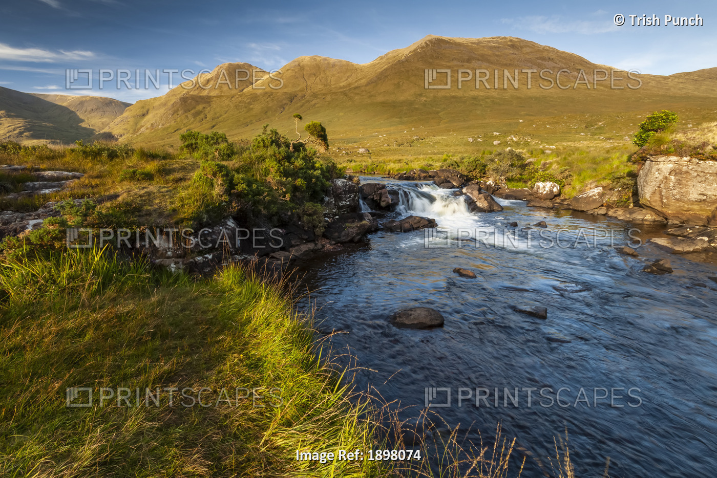 Bundorragha River In Delphi Valley In Connacht Region; County Mayo, Ireland