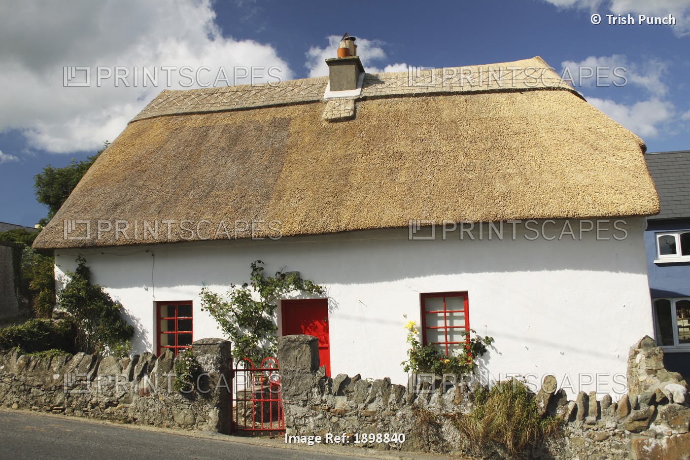Thatched Cottage In Munster Region; Annestown, County Waterford, Ireland