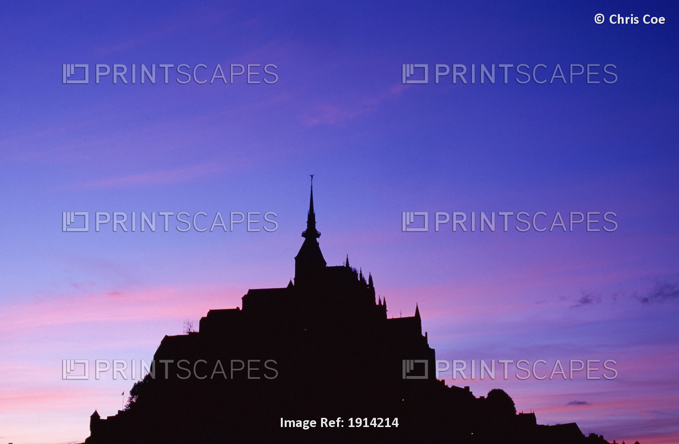 Mont St. Michel At Sunset