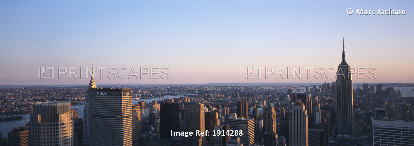 Panoramic View Of Manhattan