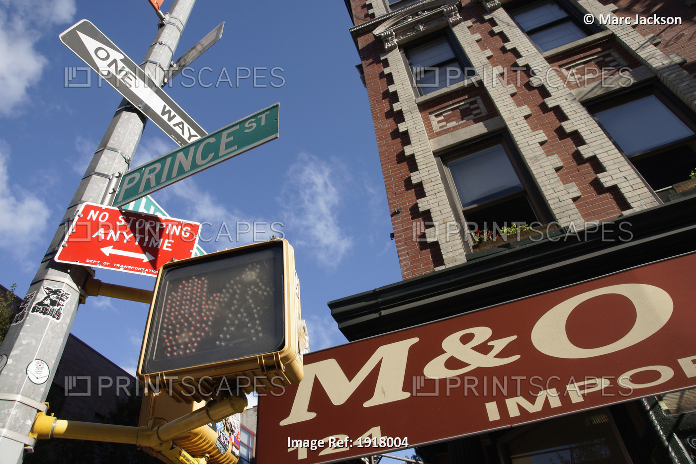 Street Signs In Soho, Lower Manhattan