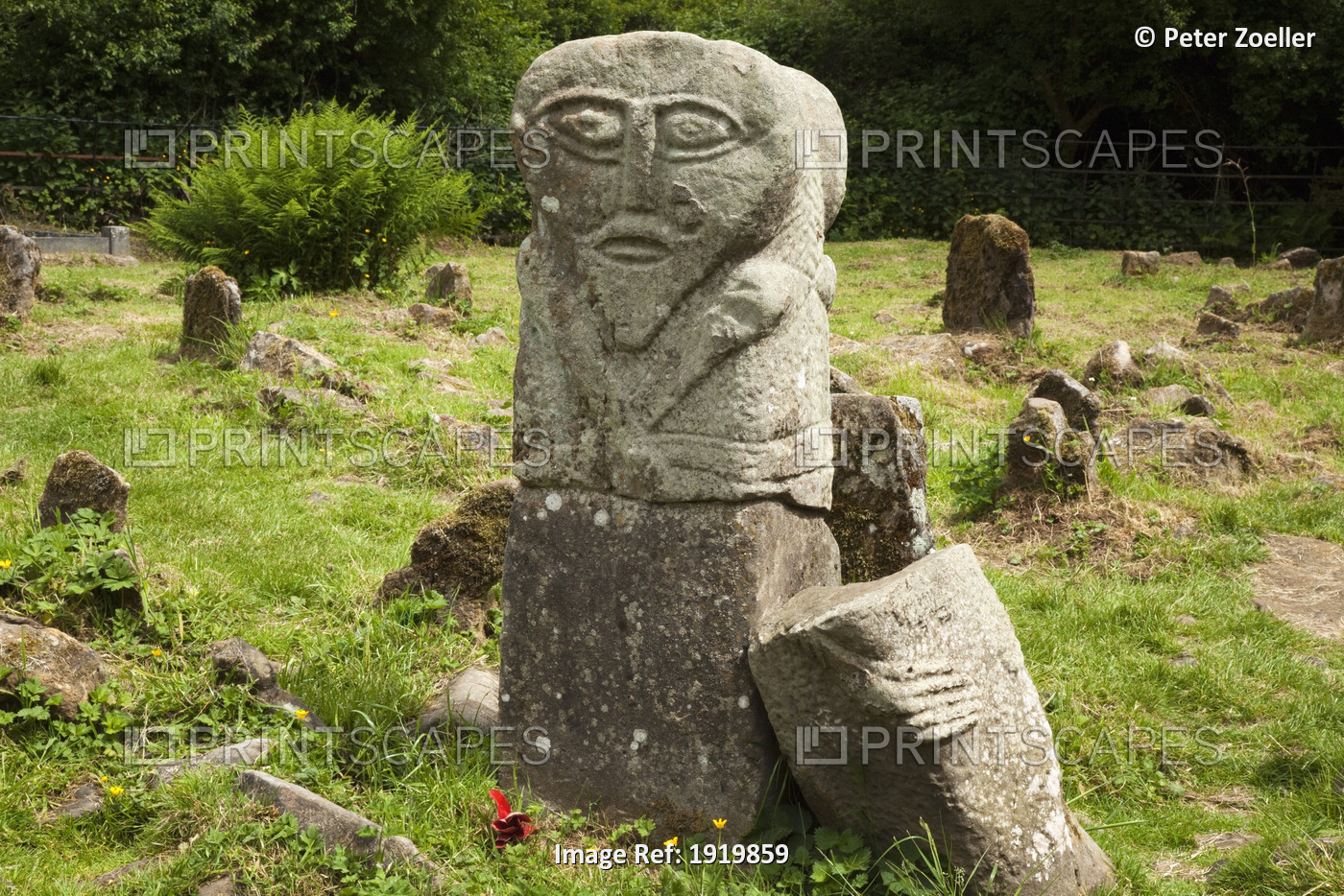 Historic Stone Carvings; Boa Island, County Fermanagh, Northern Ireland