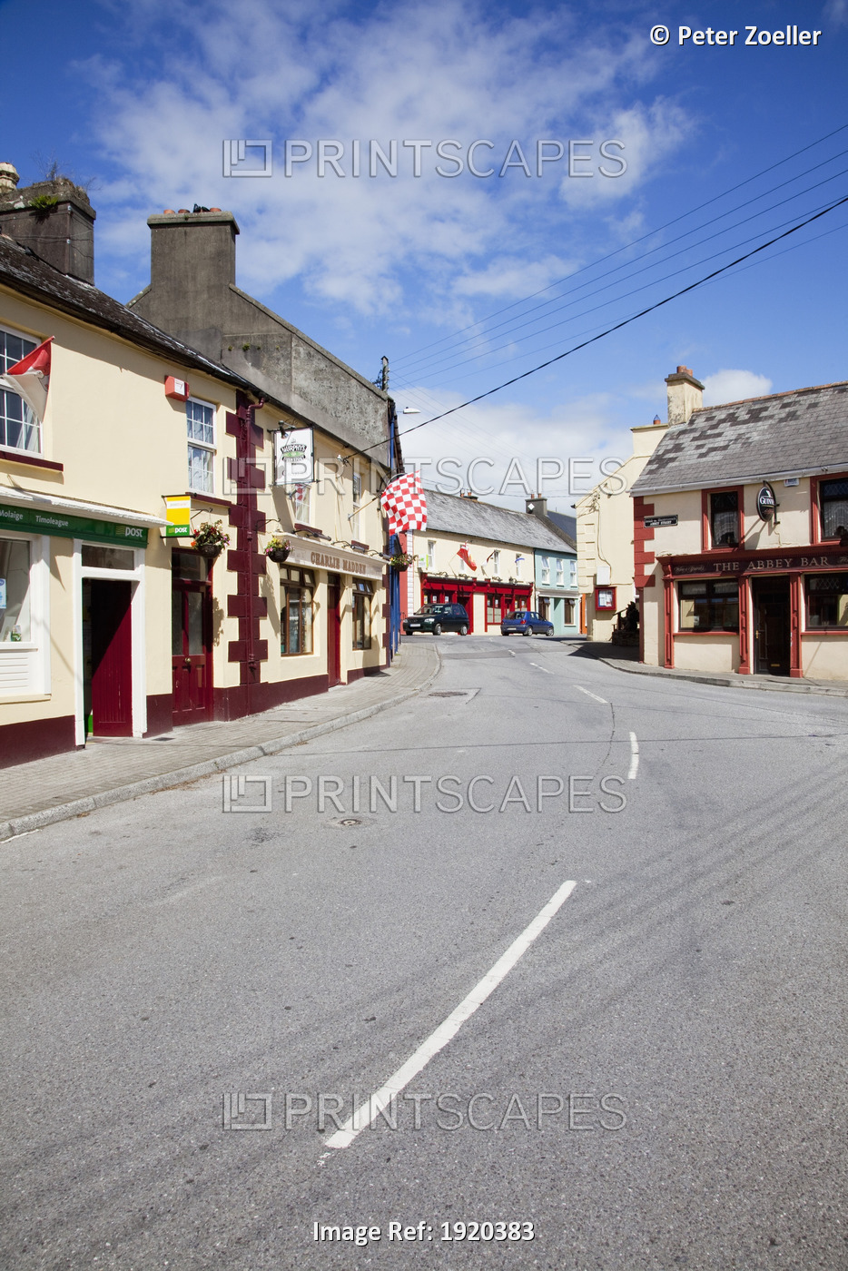 Buildings Along A Street; Timoleague, County Cork, Ireland