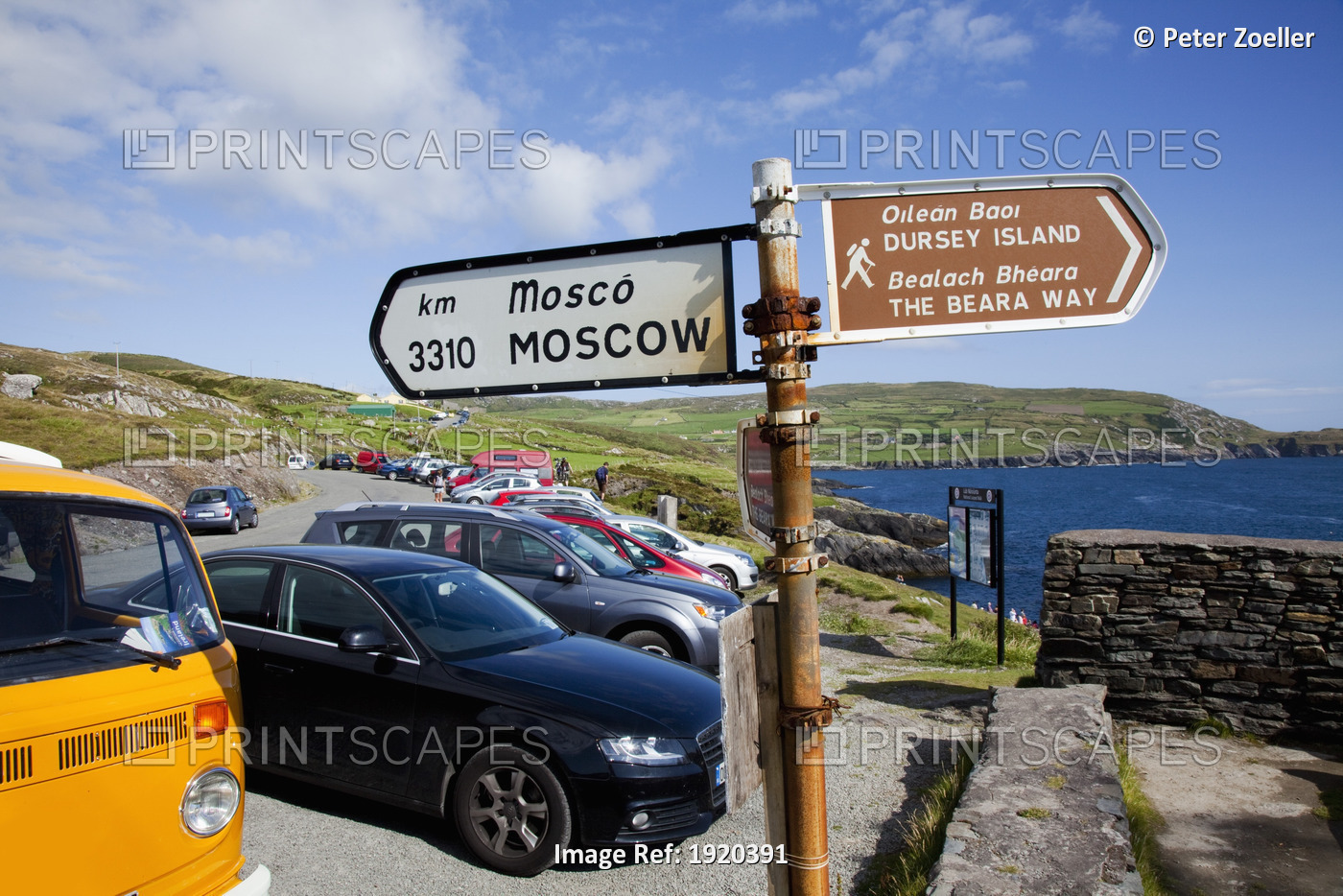 Parking At The Cable Car Station Near Dursey Island; County Cork, Ireland