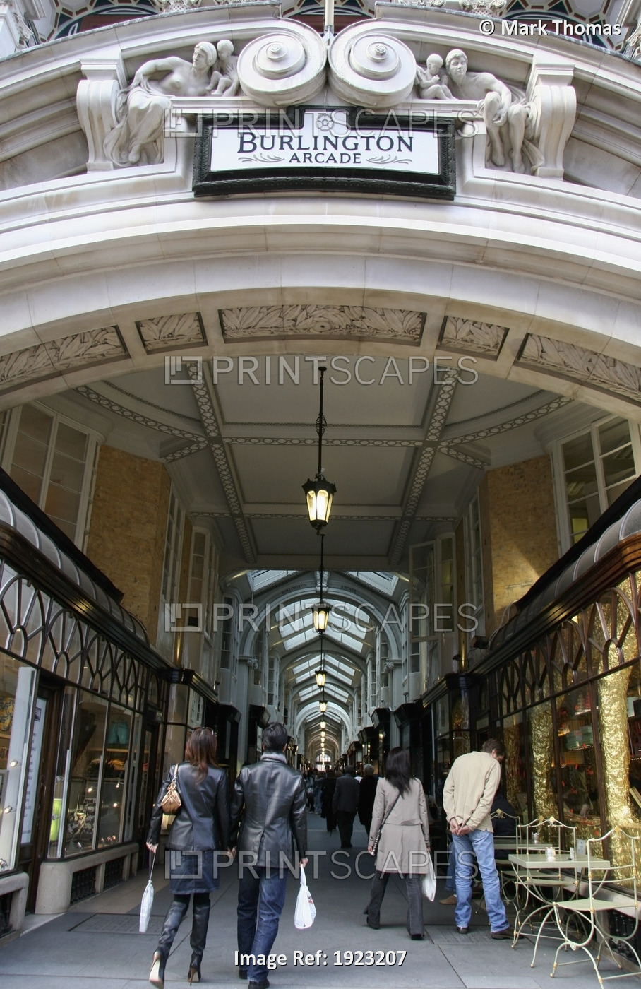 The Entrance To The Burlington Arcade, London, England, Uk
