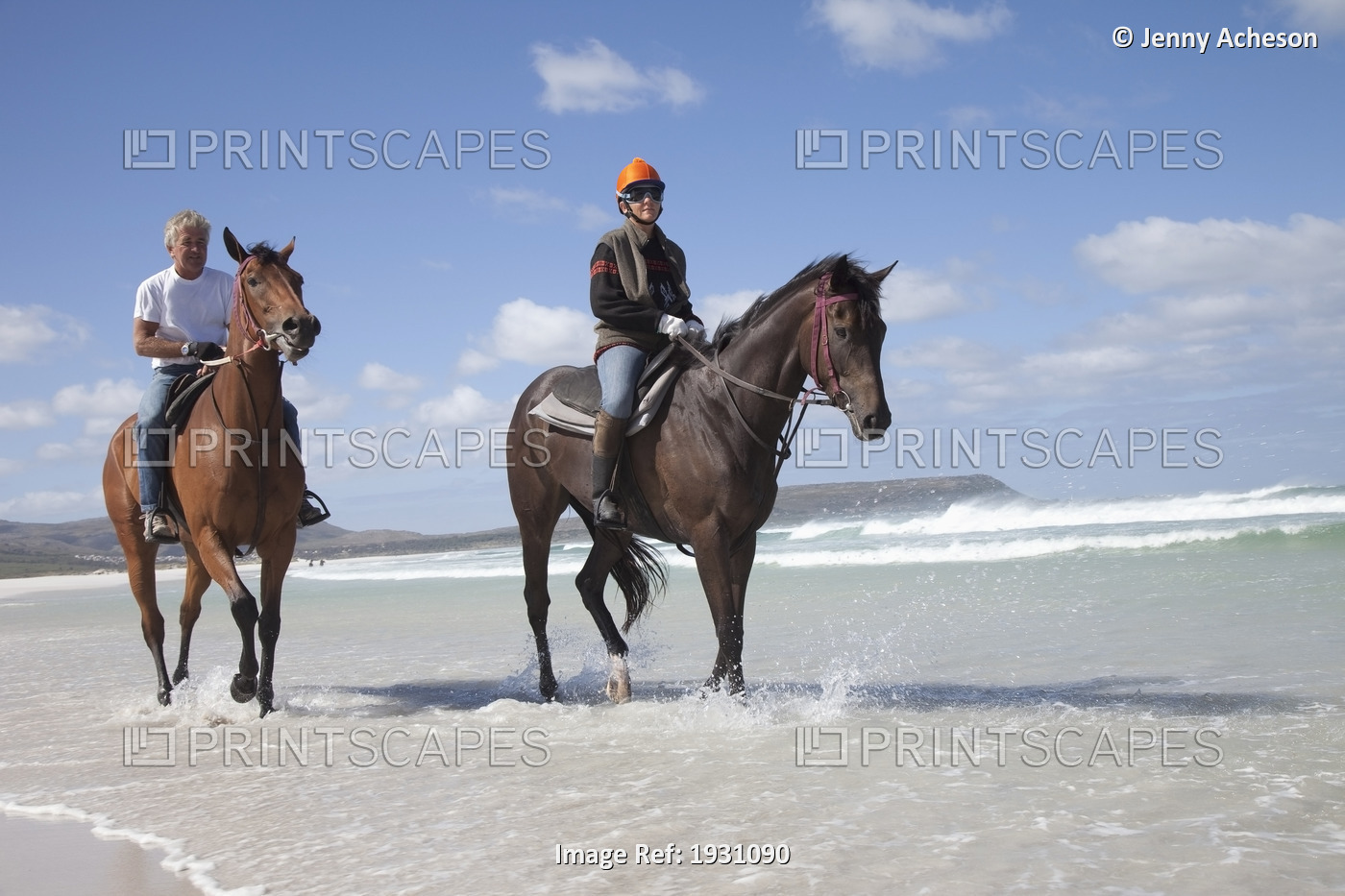 Horse Riding On Noordhoek Beach, Cape Town, South Africa; Horse Riding On ...