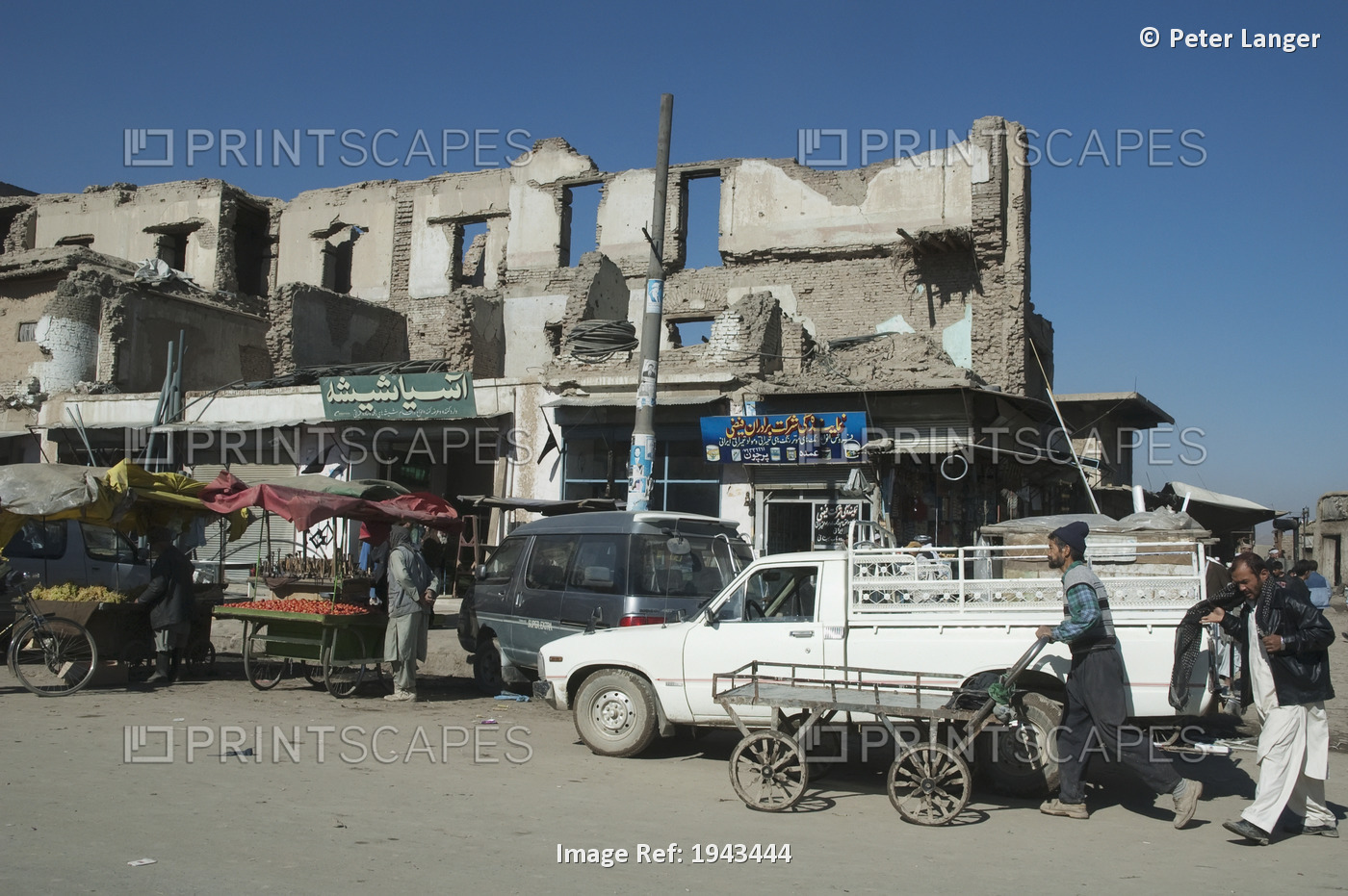 Albeit These Buildings Have Been Destroyed By Shelling The Bazaar Stores Below ...