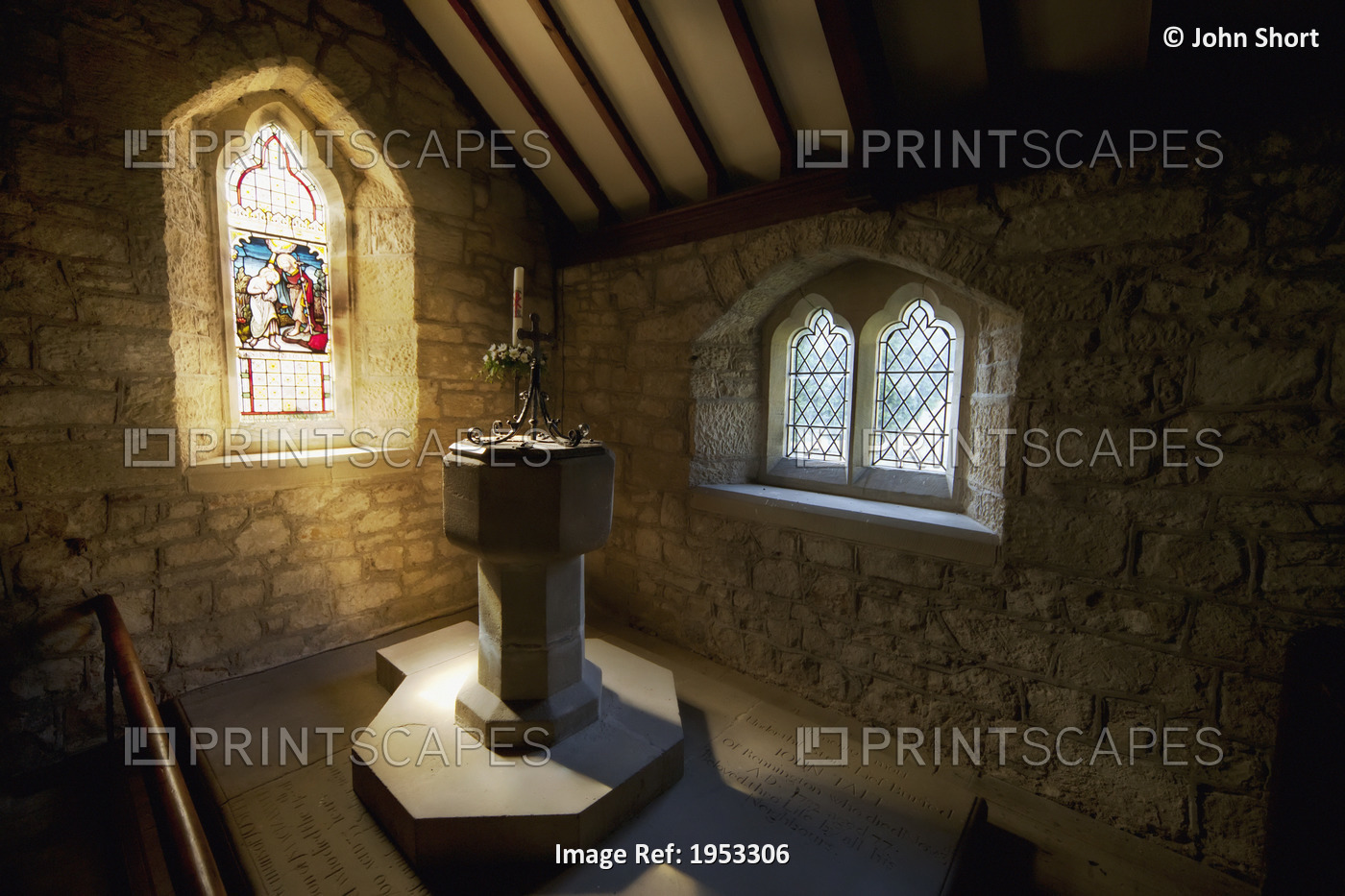 Interior Of A Church; Rennington, Northumberland, England