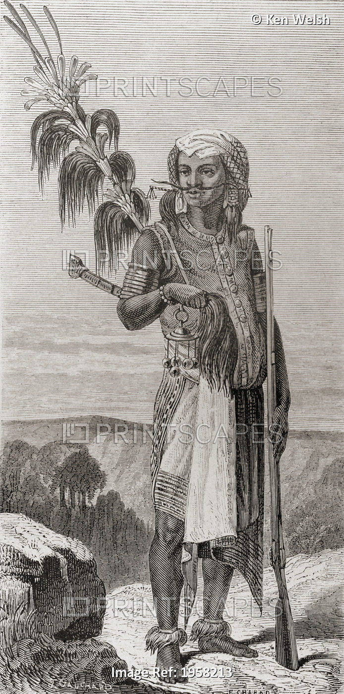 A Native Of Timor, South East Asia In The 19Th Century. From El Mundo En La ...