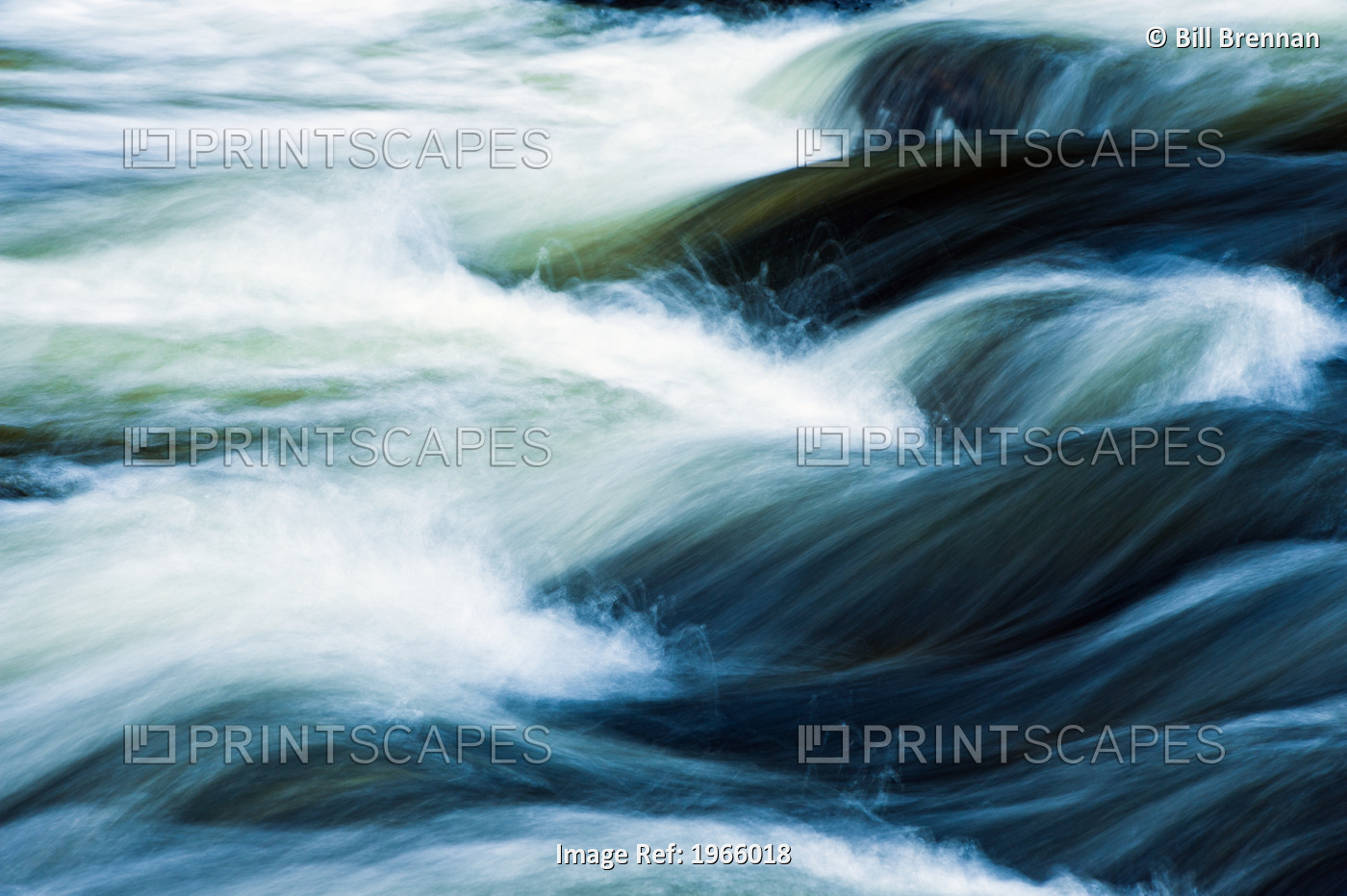 Vermont, Jamaica State Park, West River, Abstract View Of Small Sections Of ...