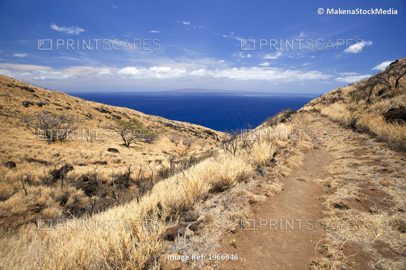 Hawaii, Maui, Ma'alaea, View Of Ocean From The Historic Ma'alaea To Lahina Pali ...
