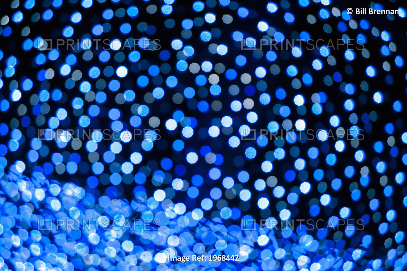 Japan, Abstract View Of Blurred Christmas Lights.