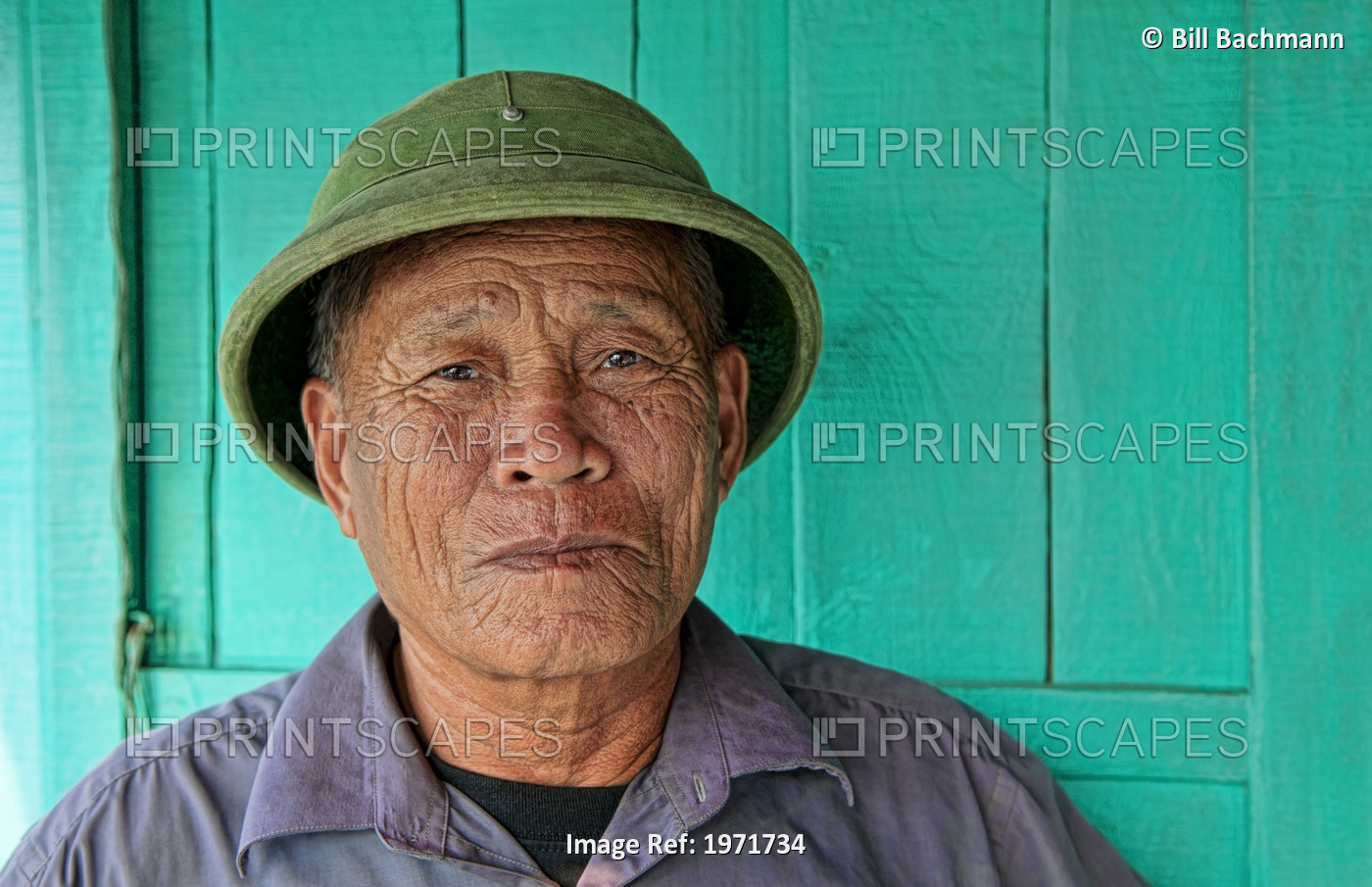 South East Asia, Vietnam, Ha Long Bay, Portrait Of An Elderly Vietnamese ...
