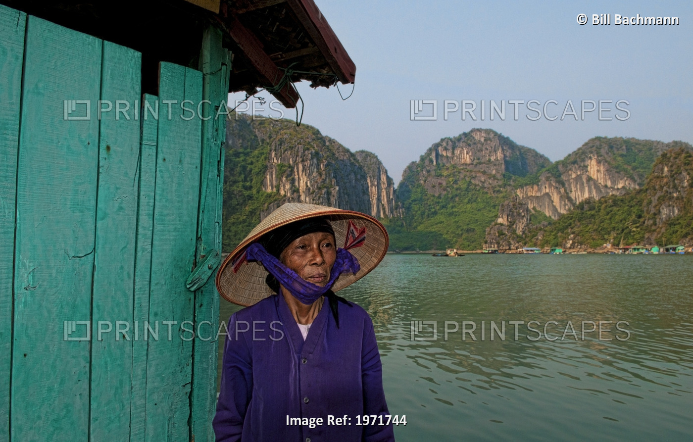 South East Asia, Vietnam, Ha Long Bay, Portrait Of A Vietnamese Woman From ...