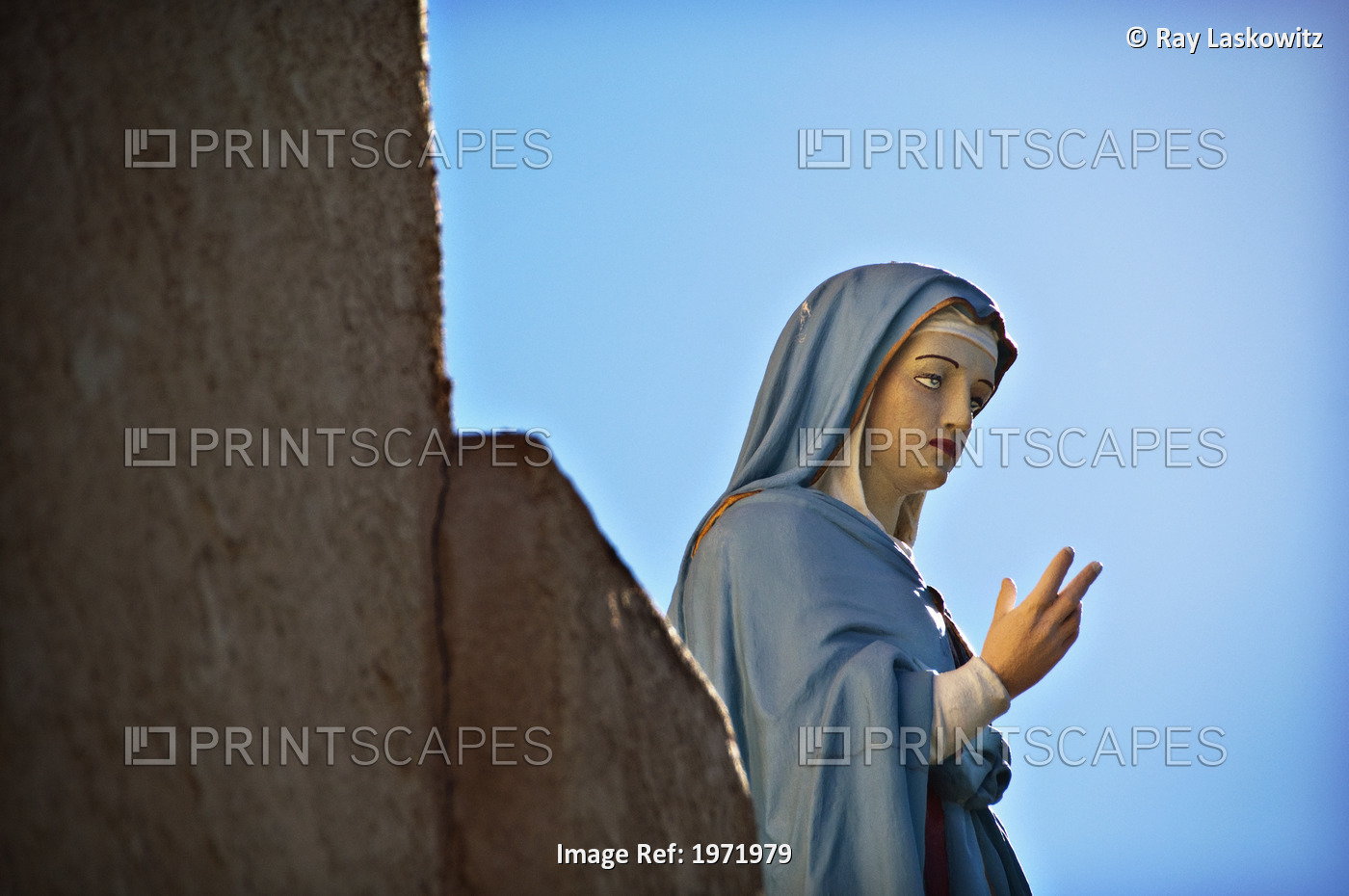 New Mexico, Albuquerque, Sculpture Of The Virgin Mary At Church Named After ...