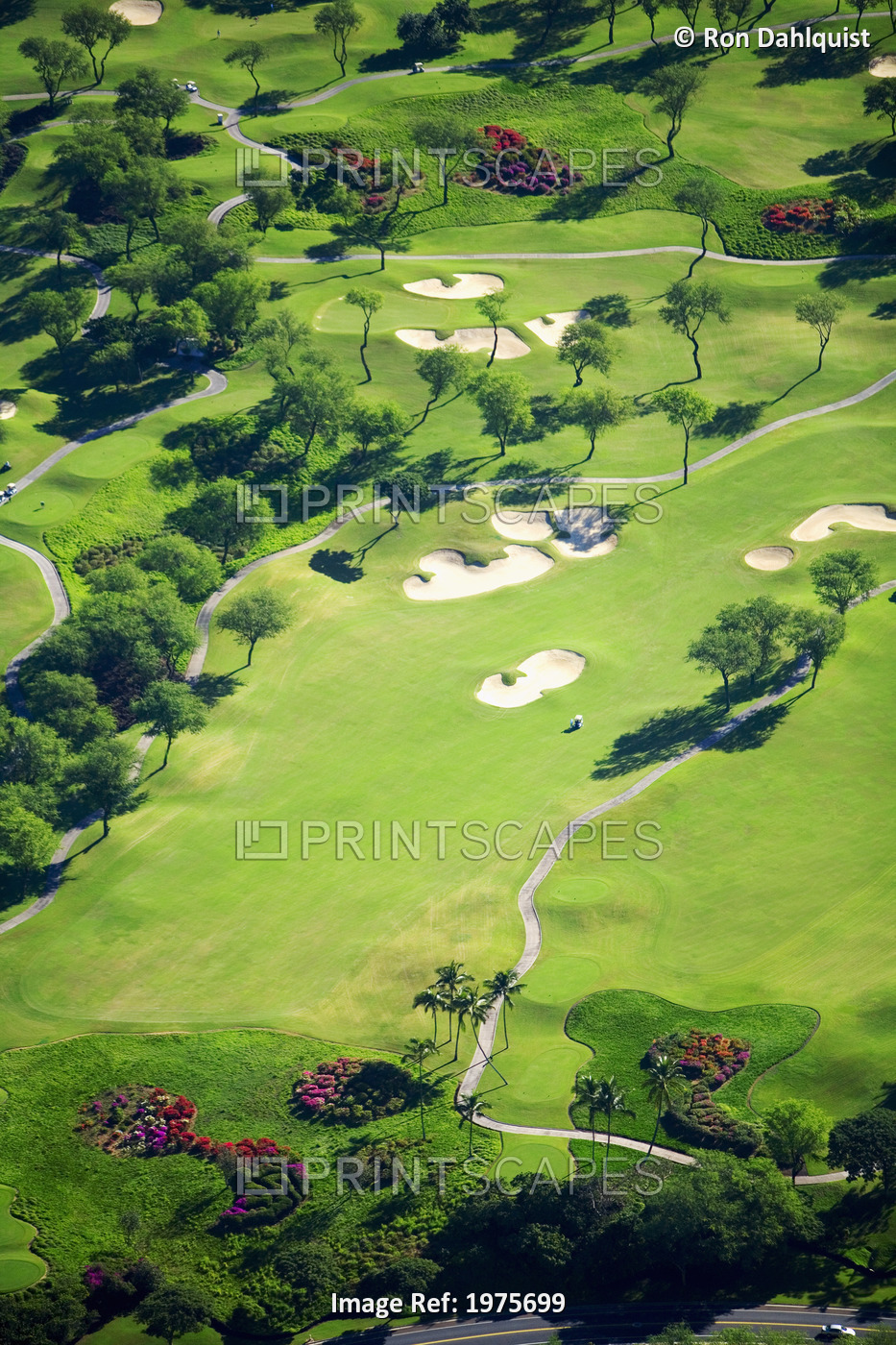 USA, Hawaii, Maui, Aerial Of Wailea Gold And Emerald Golf Courses; Wailea