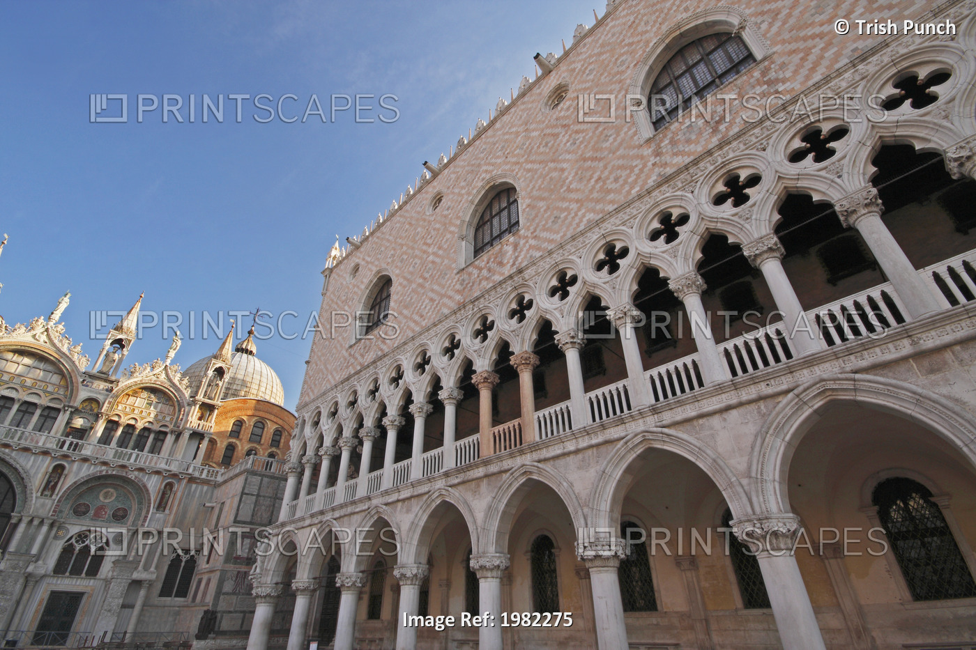 Doge's Palace Off Piazza San Marco Or St. Mark's Square; Venice Veneto Italy
