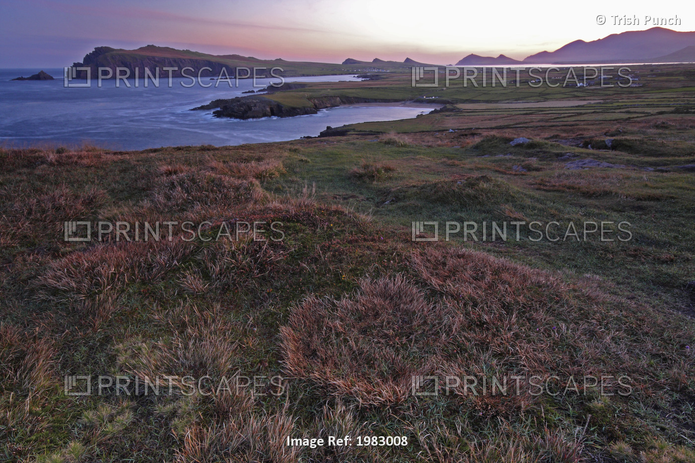 Sunrise View Of Clogher Beach And The Three Sisters Peaks In The Brandon ...