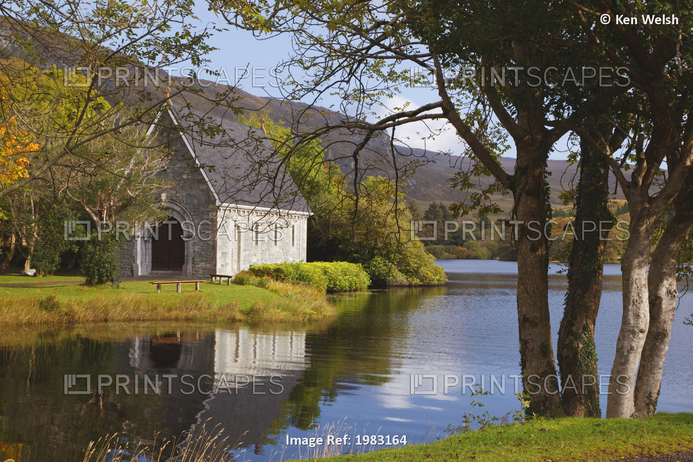 St. Finbarre's Oratory On Shore Of Gougane Barra Lake In Gougane Barra Forest ...