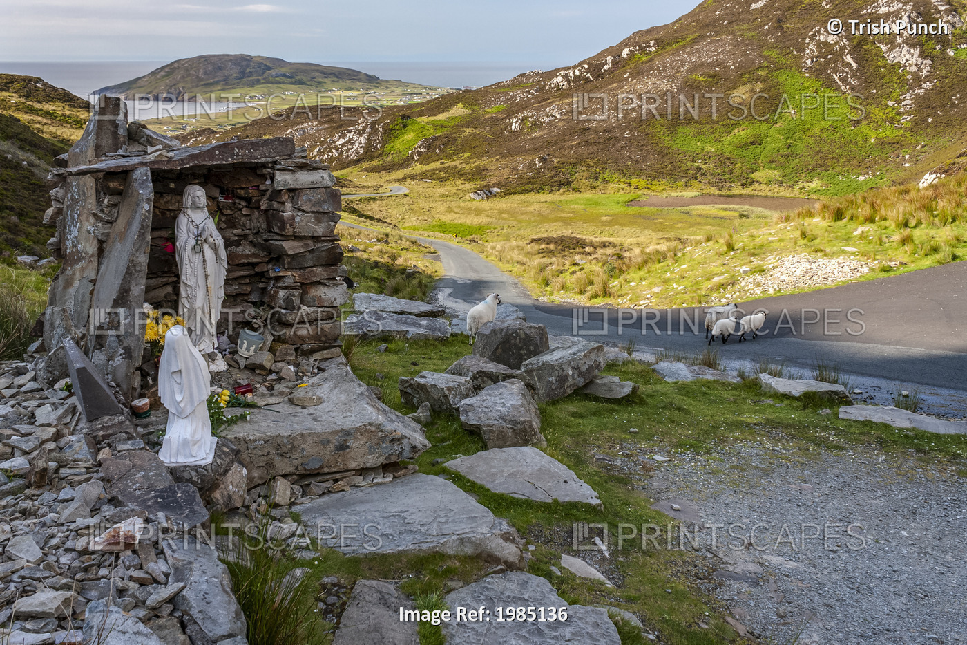 St. Eugenie's Well And Pilgrimage Site On Mamore Gap Above The Urris Hills; ...