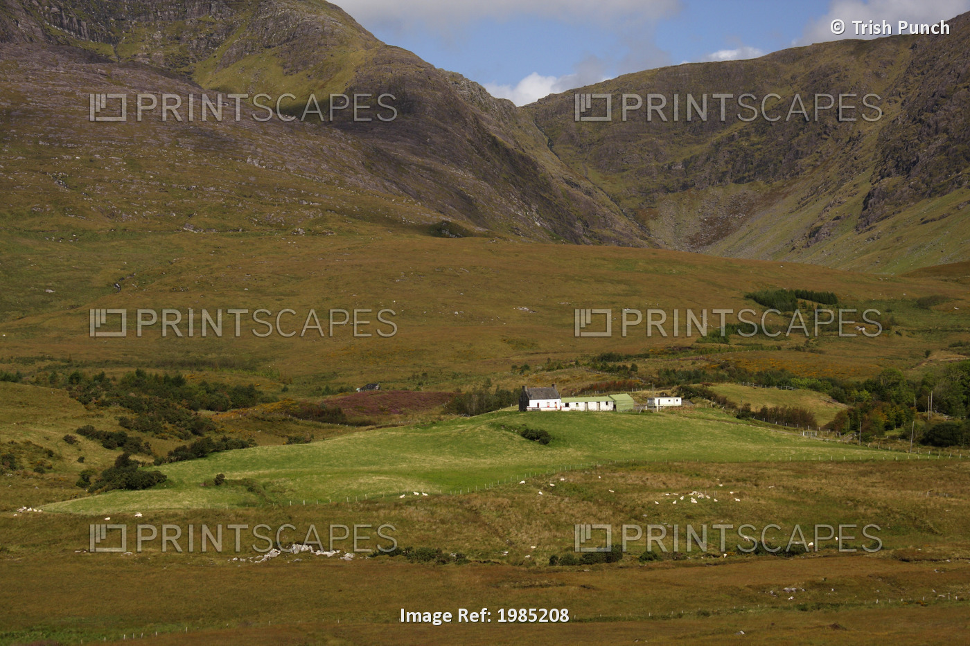 Lone Farmhouse On The Iveragh Peninsula Or Ring Of Kerry; County Kerry, Ireland