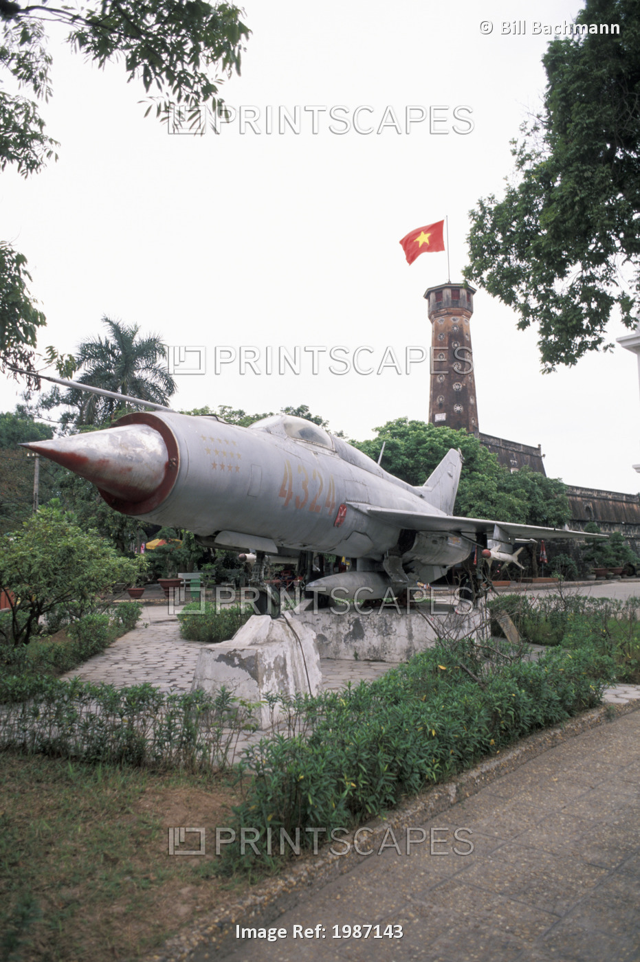 Vietnam, Russian plane Mig-21 on display outside in Army Museum; Hanoi