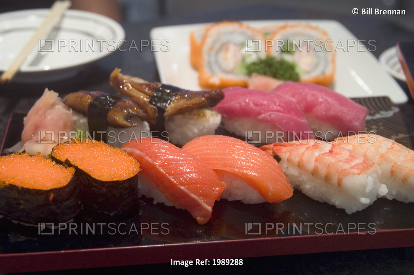 Thailand, Phuket, Close-Up Of A Plate Of Sushi.