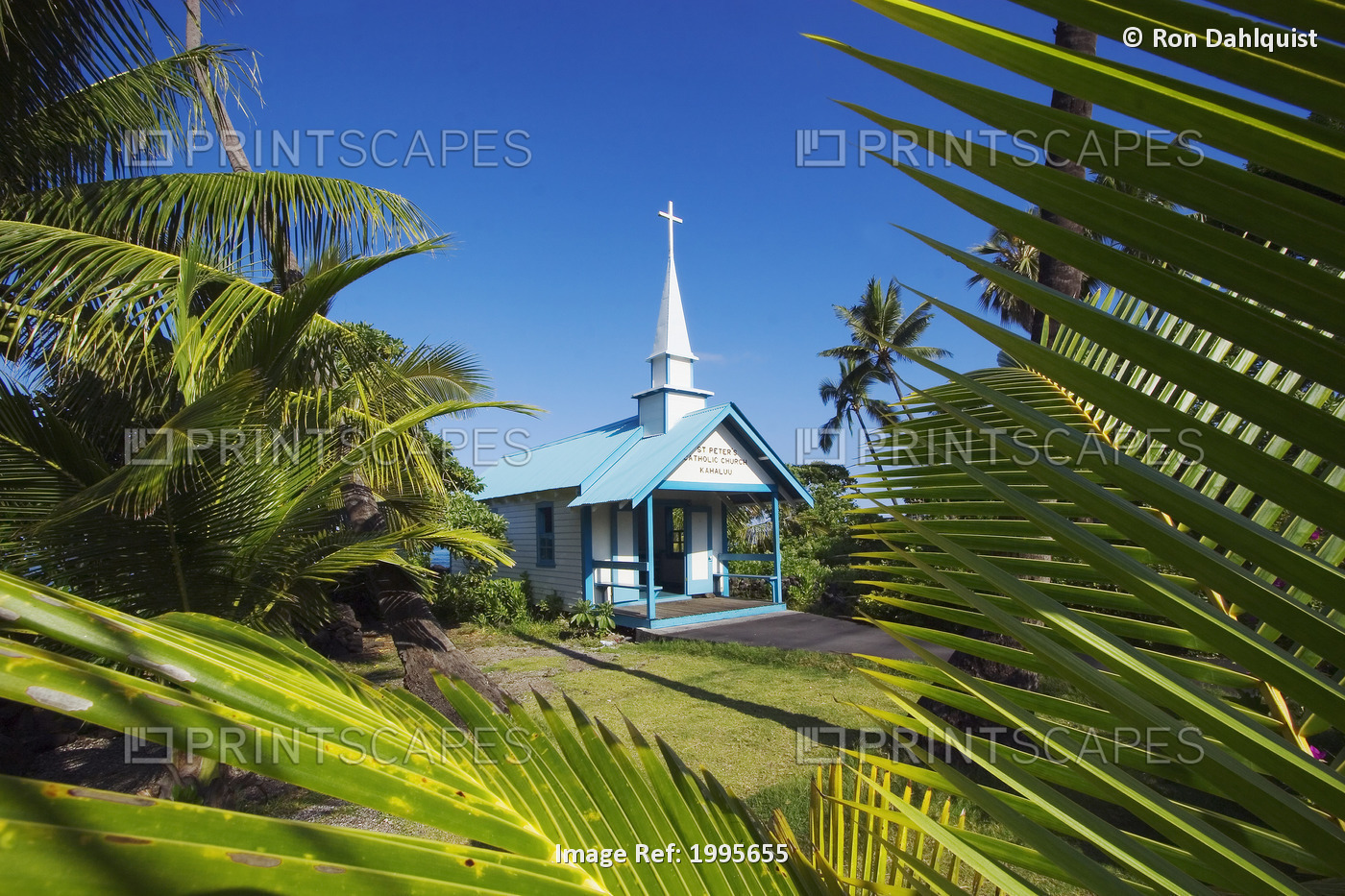 Hawaii, Big Island, Kailua-Kona, Kahaluu, St. Peter's Catholic Church