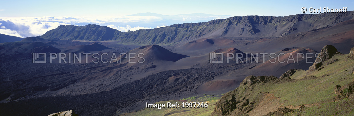 Hawaii, Maui, Haleakala National Park, Cinder Cones Along Crater Floor ...