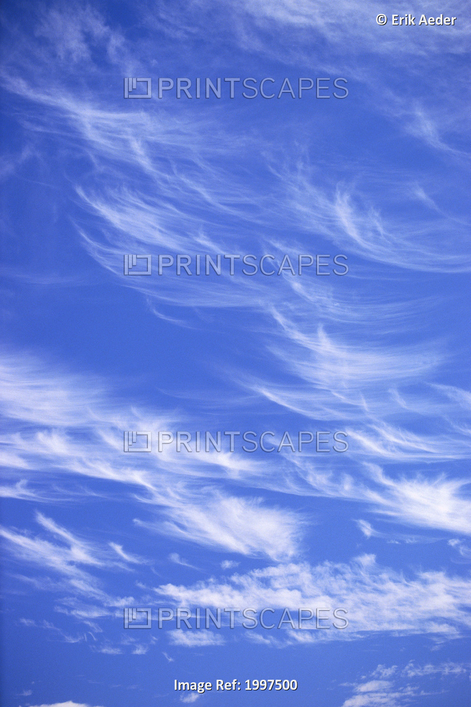 Blue Sky With Horse-Tail Wispy Clouds A35B