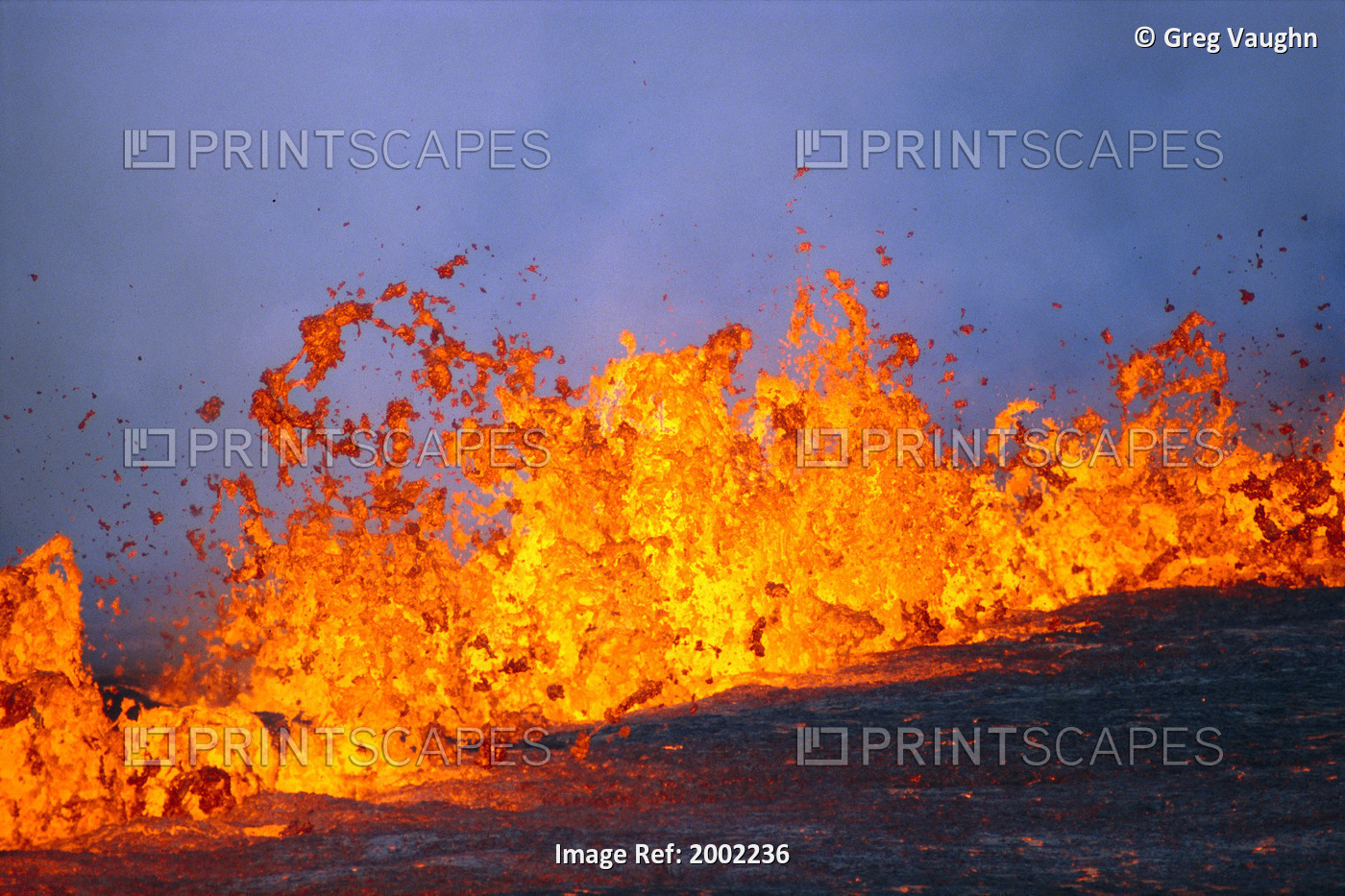 Hawaii, Big Island, Close-Up Of Lava From East Rift Zone Eruption Of Kilauea ...