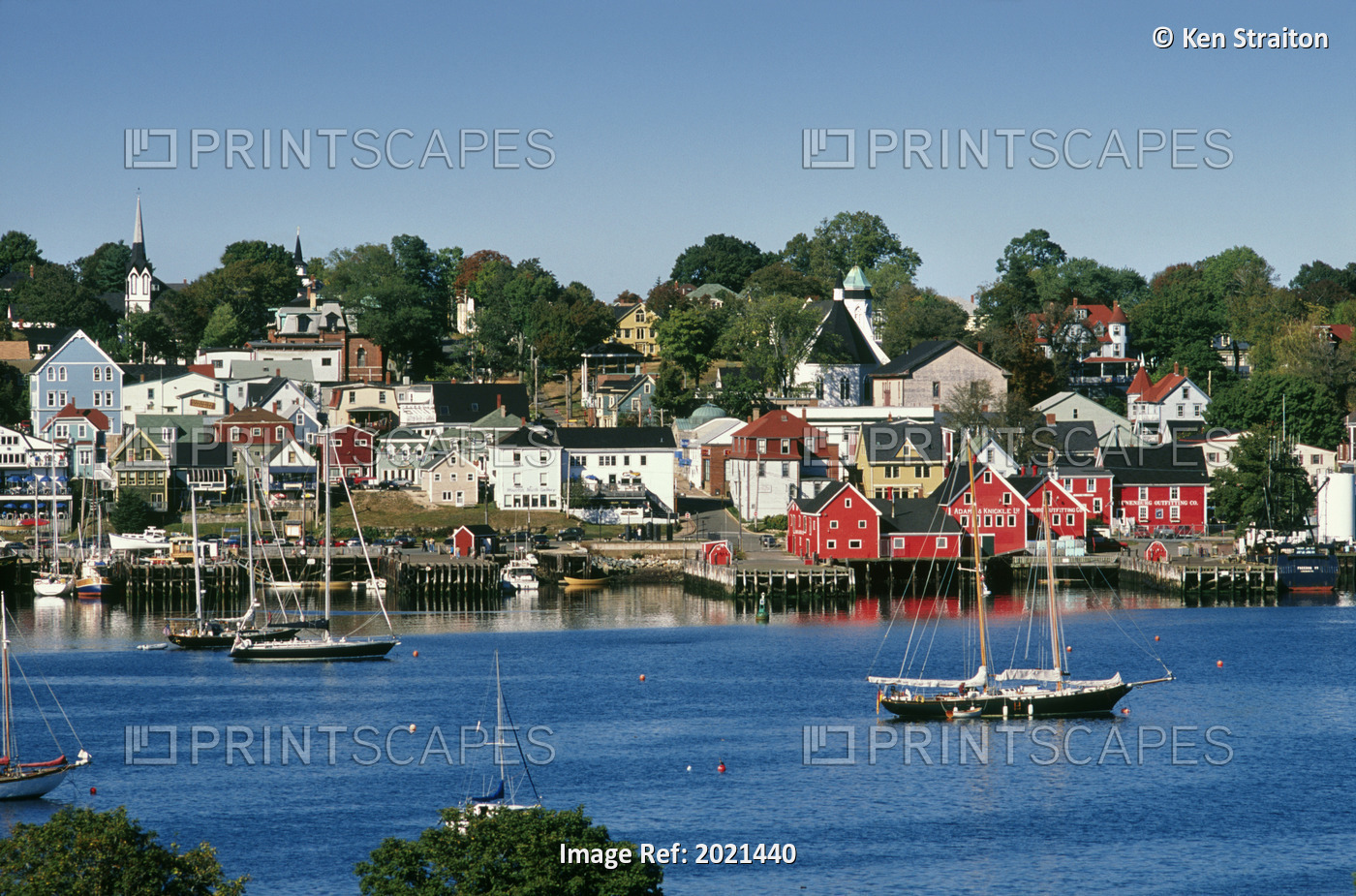 World Hertitage Designated Town On South Shore, Lunenburg, Nova Scotia.