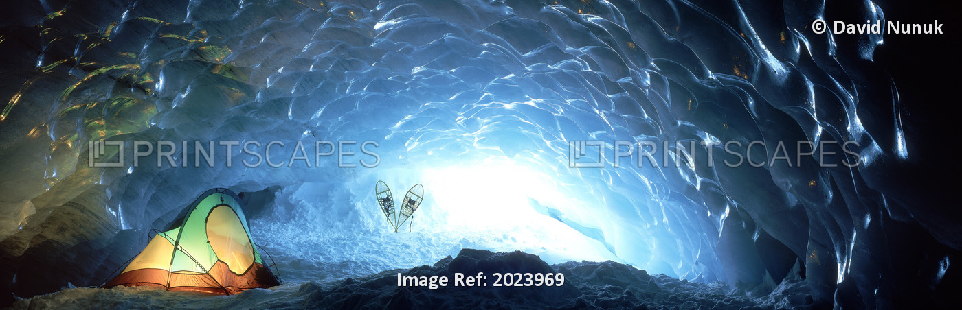 Ice Cave, Appa Glacier, Pemberton Ice Field, British Columbia