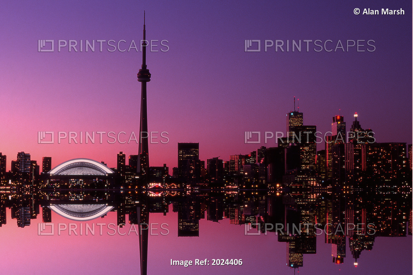 Toronto Skyline At Sunset, Toronto, Ontario