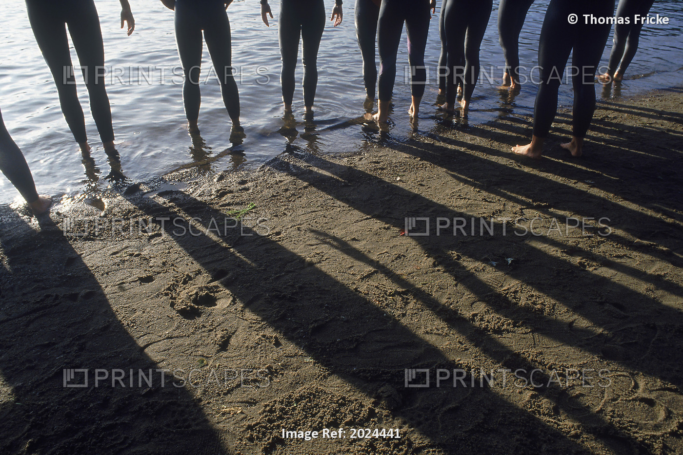 Athletes Legs In Lake, Huntsville, Ontario