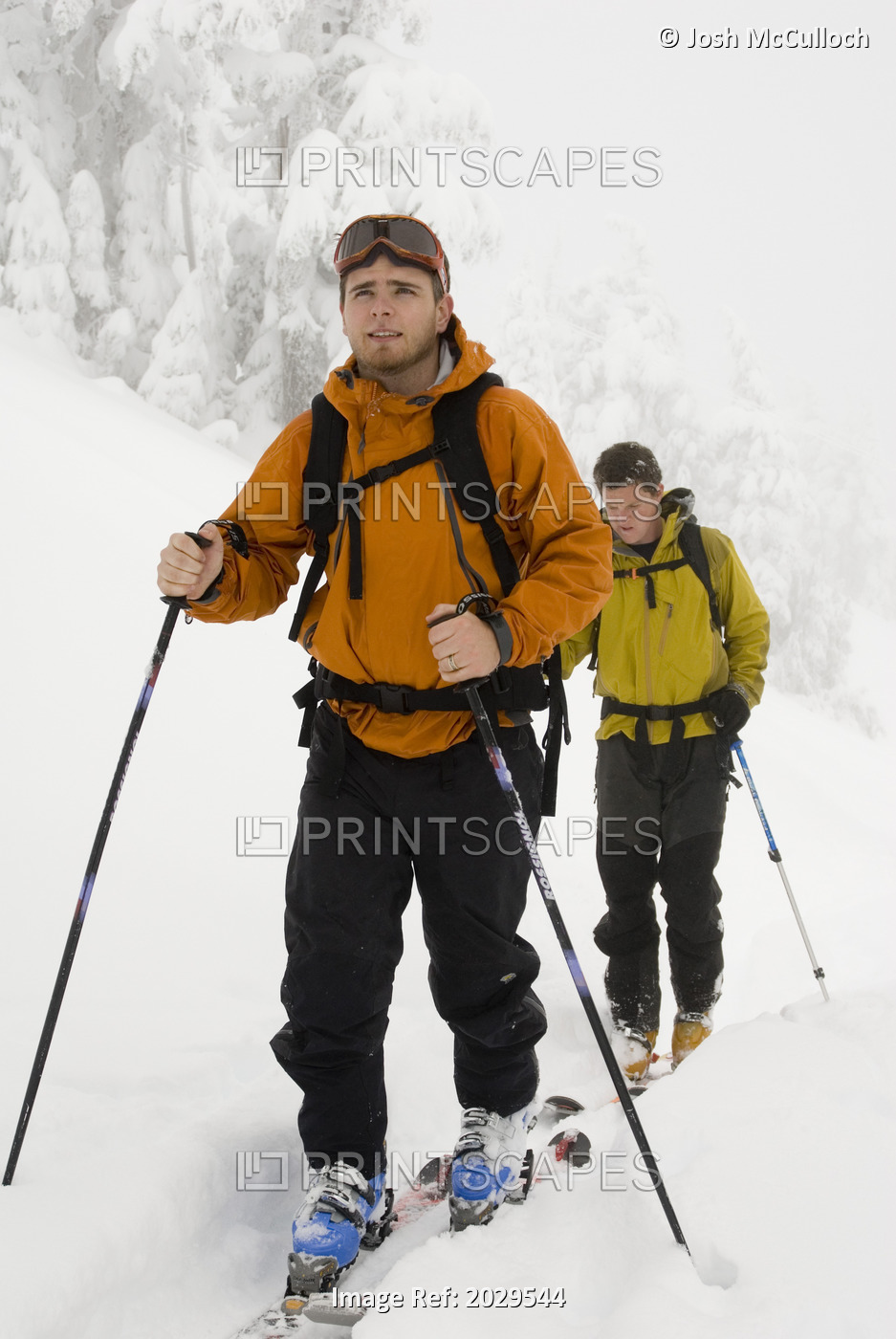 Men Skiing, Mount Cain, Vancouver Island, British Columbia