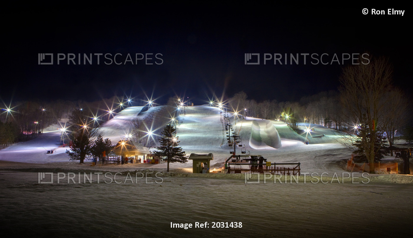 Ski Slope And Lift, Horseshoe Resort, Ontario