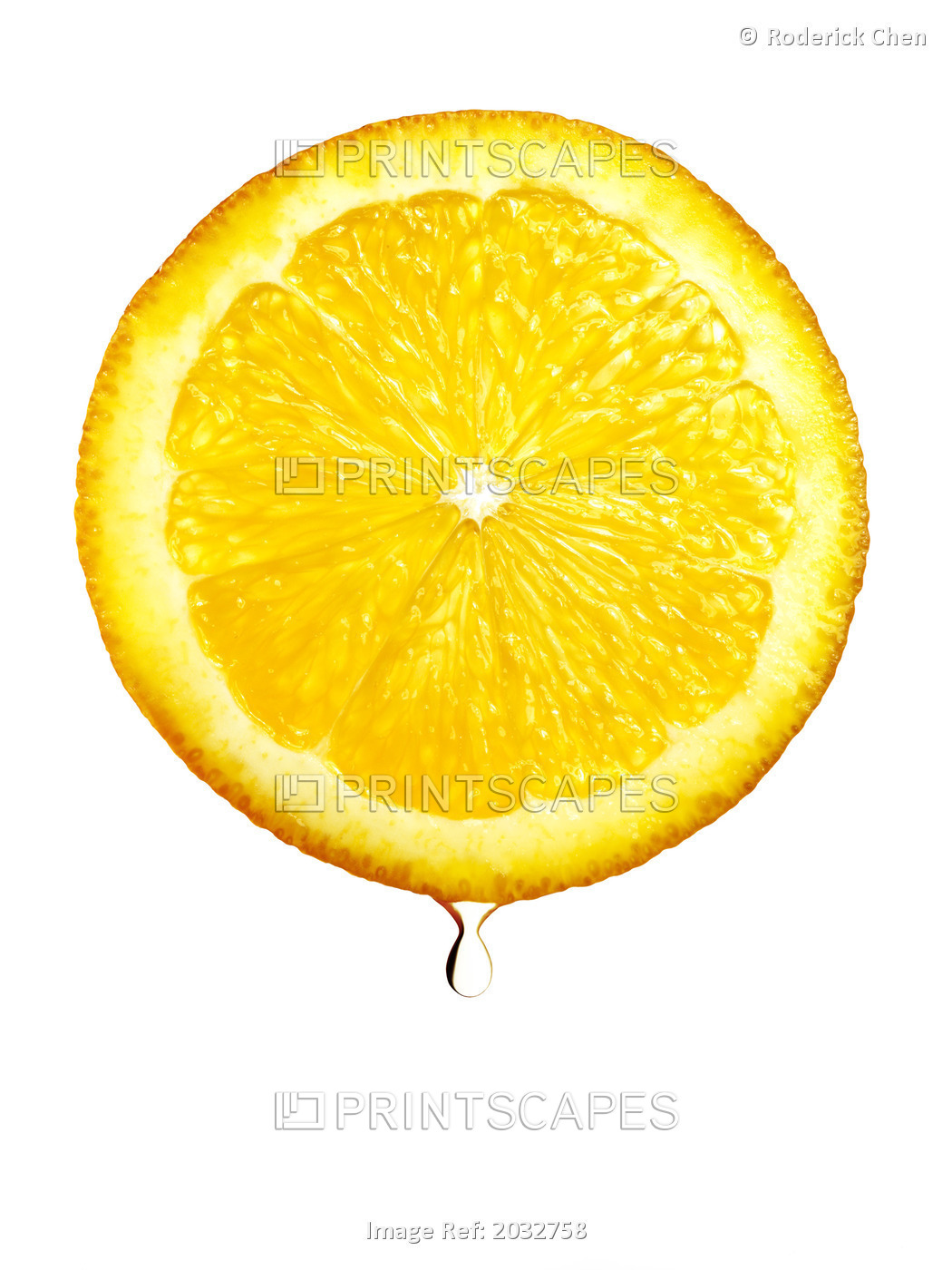 Close-Up Of Sliced Orange