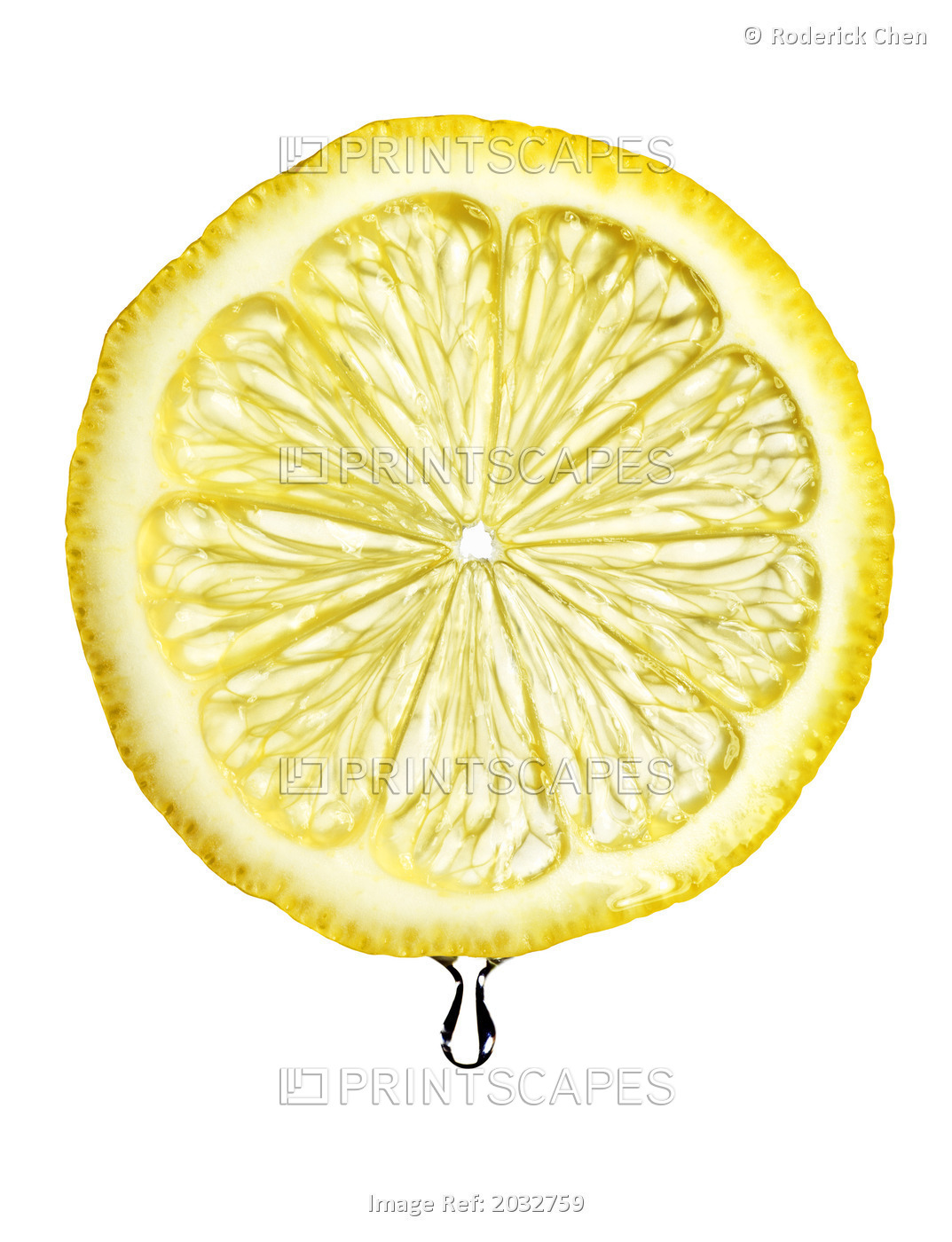 Close-Up Of Sliced Lemon