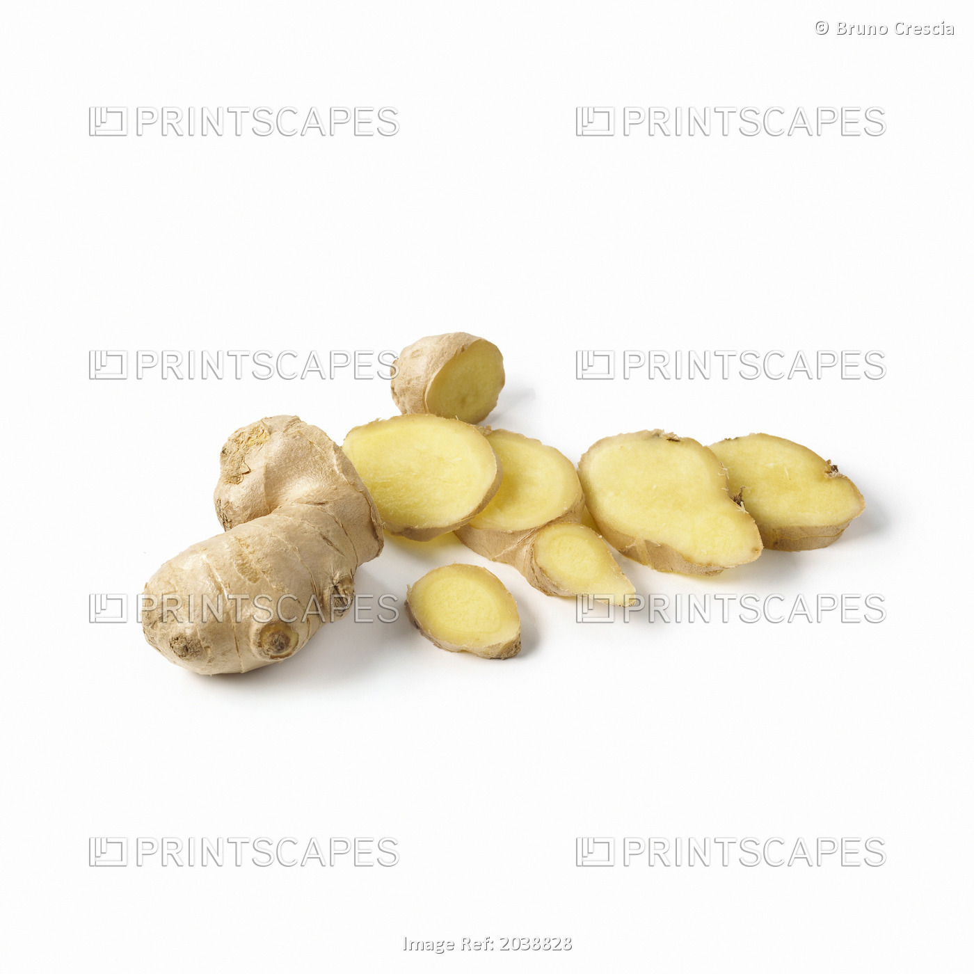 Ginger Root On A White Background
