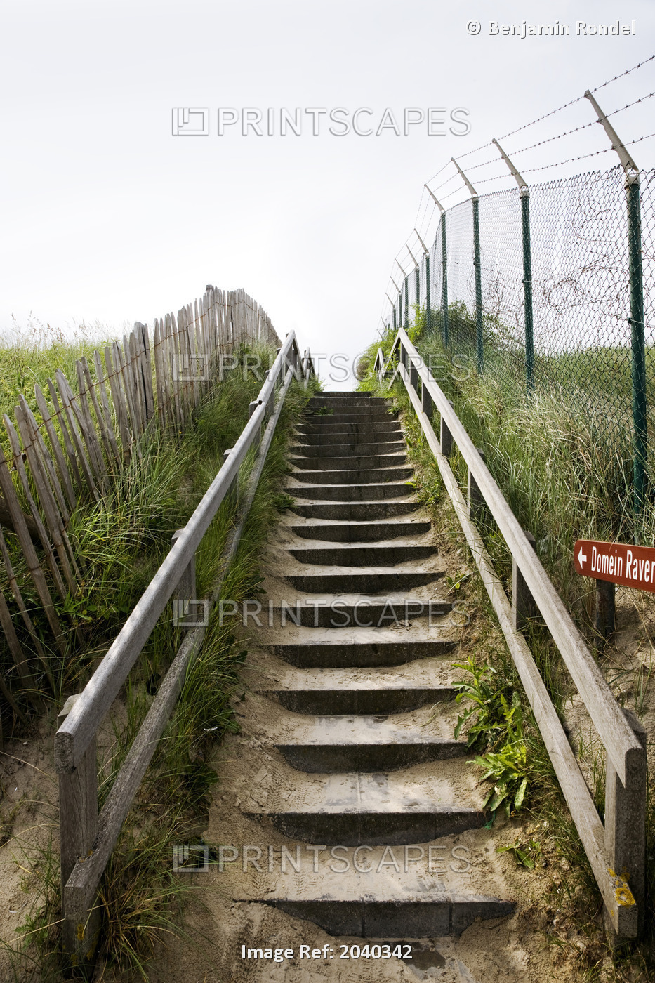 Stairs Leading To A Field