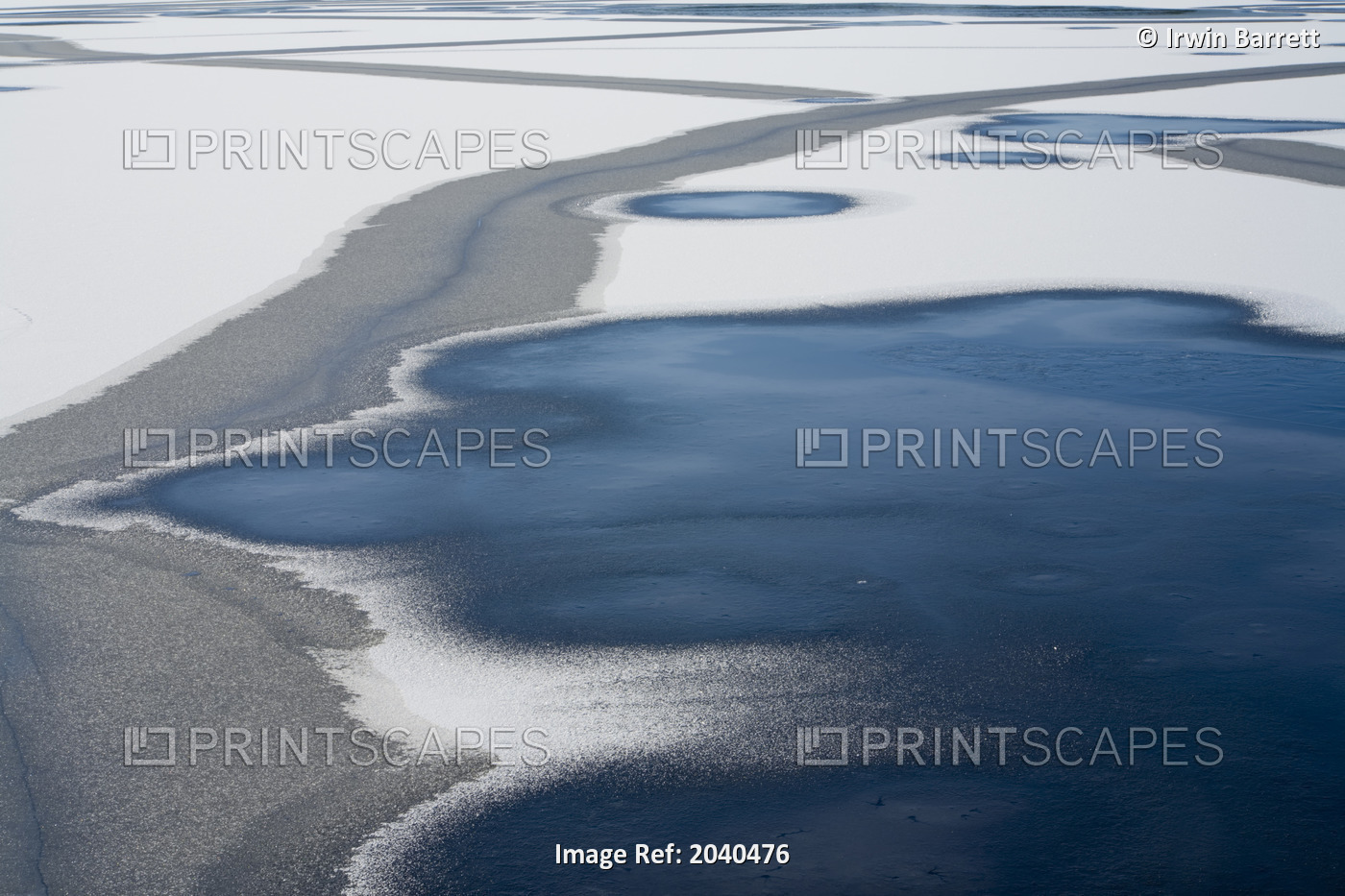 Ice Patterns, Lake Thomas, Waverley, Nova Scotia