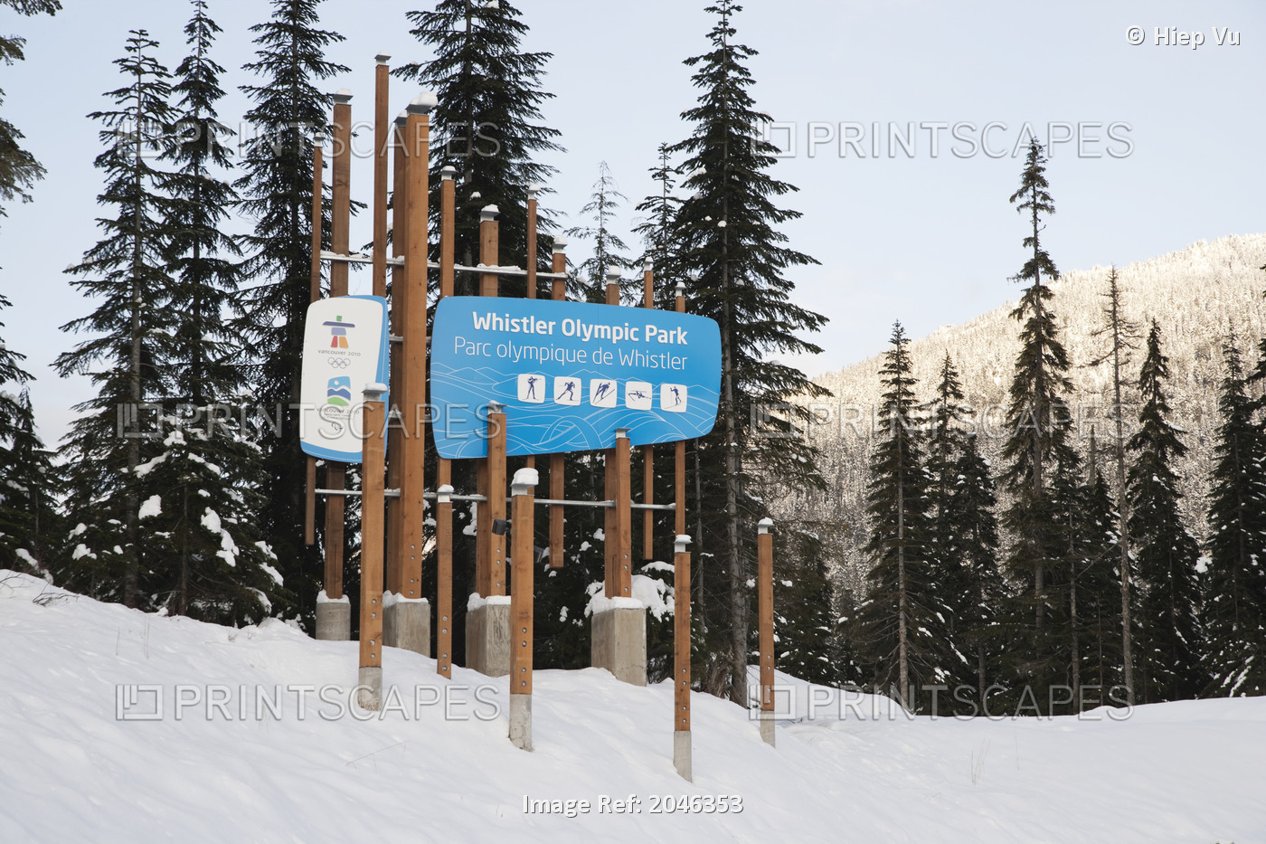 Whistler Olympic Park Sign, Whistler, British Columbia