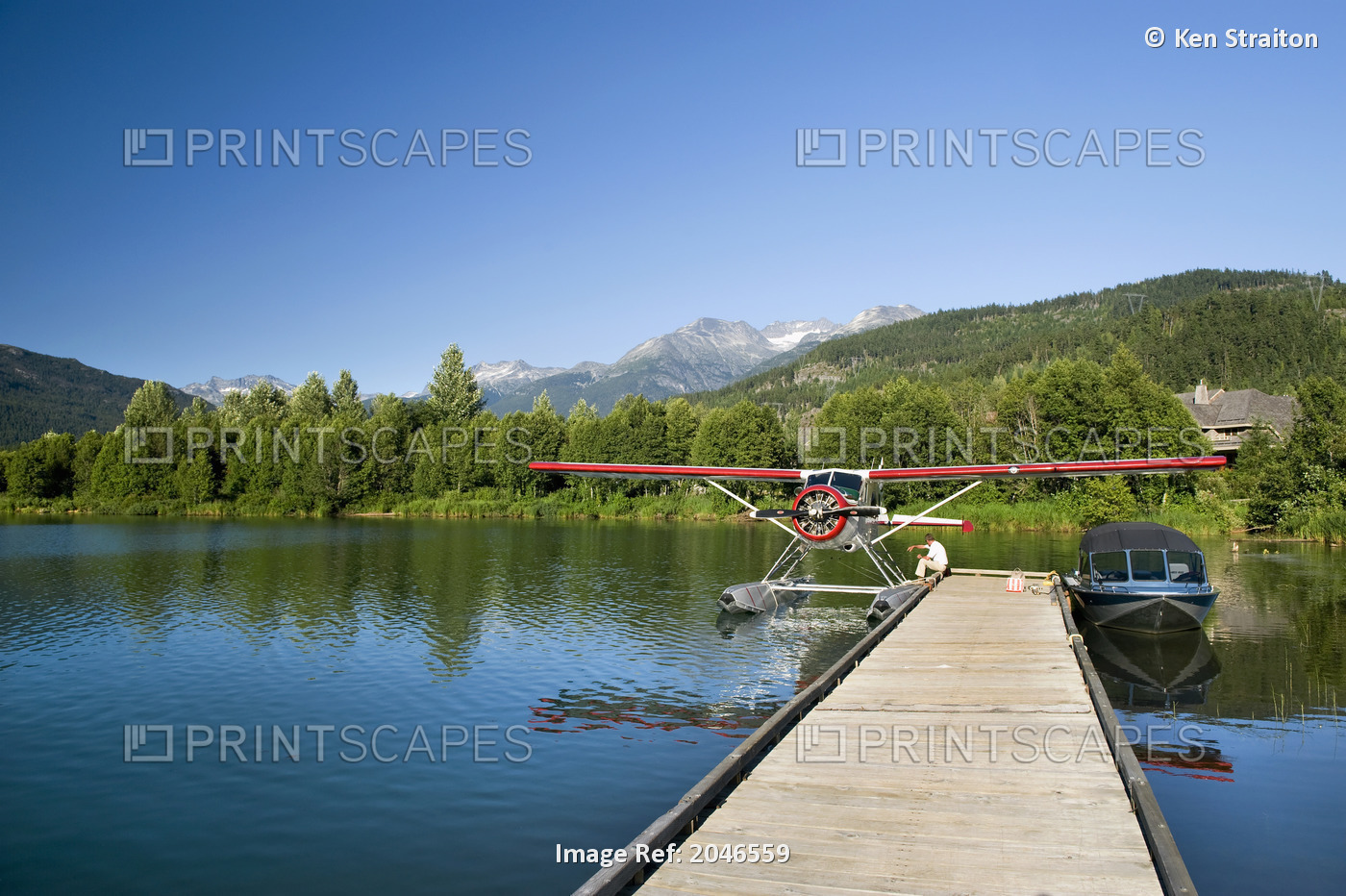 Float Plane Service On Green Lake, Whistler, British Columbia