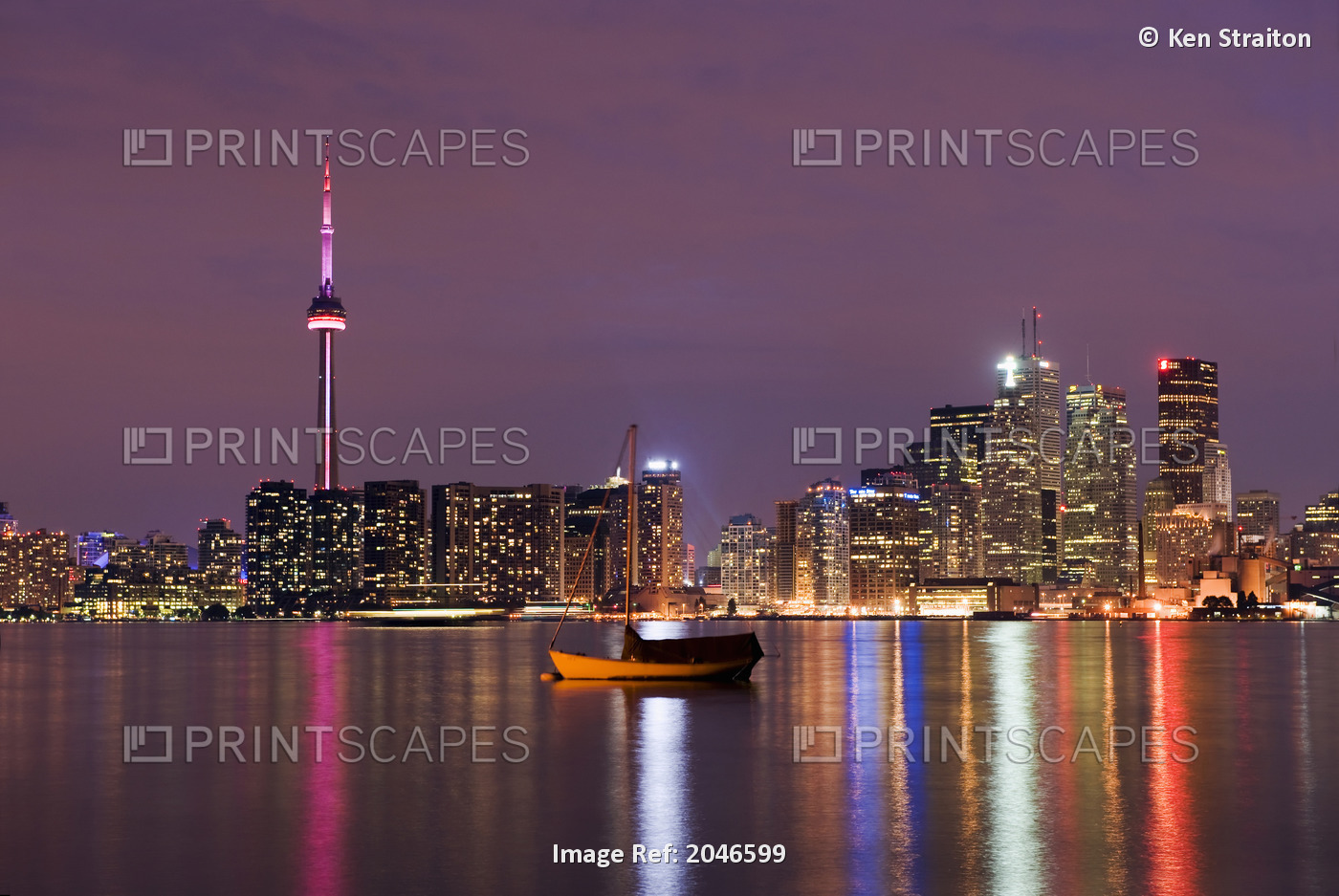 Skyline From Toronto Islands, Toronto, Ontario