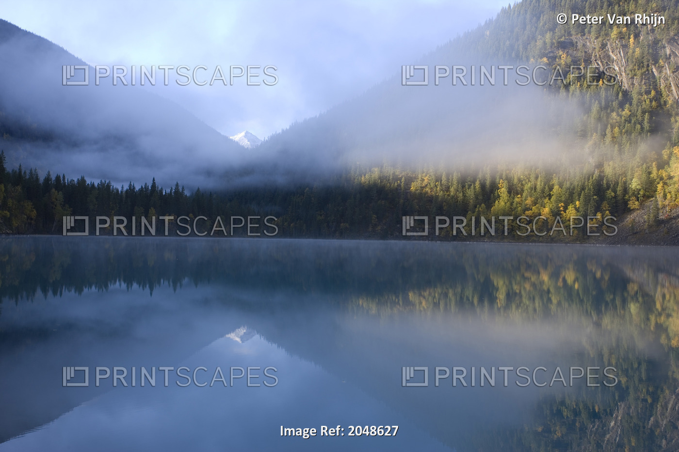 Kinney Lake In Autumn, Mount Robson Provincial Park, B.C., Canada