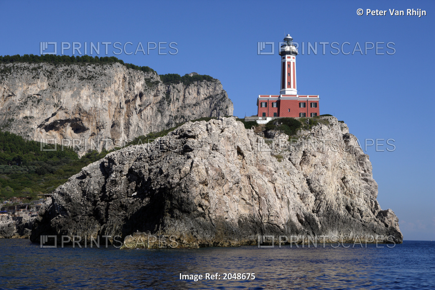 Faro Lighthouse, Isle Of Capri, Italy