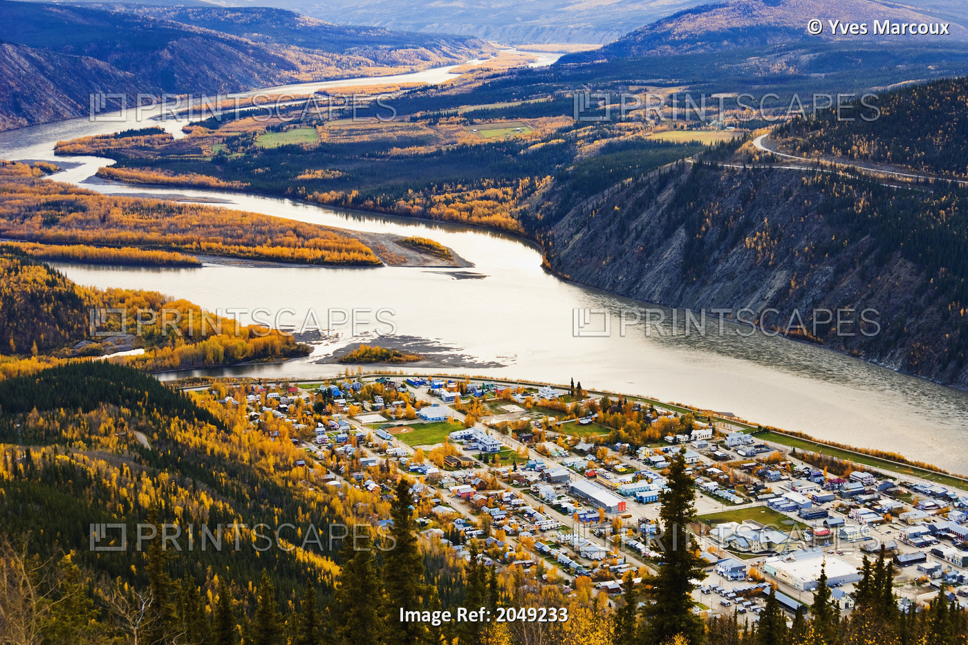 Artist's Choice: Dawson City And Yukon River At Sunset, Yukon