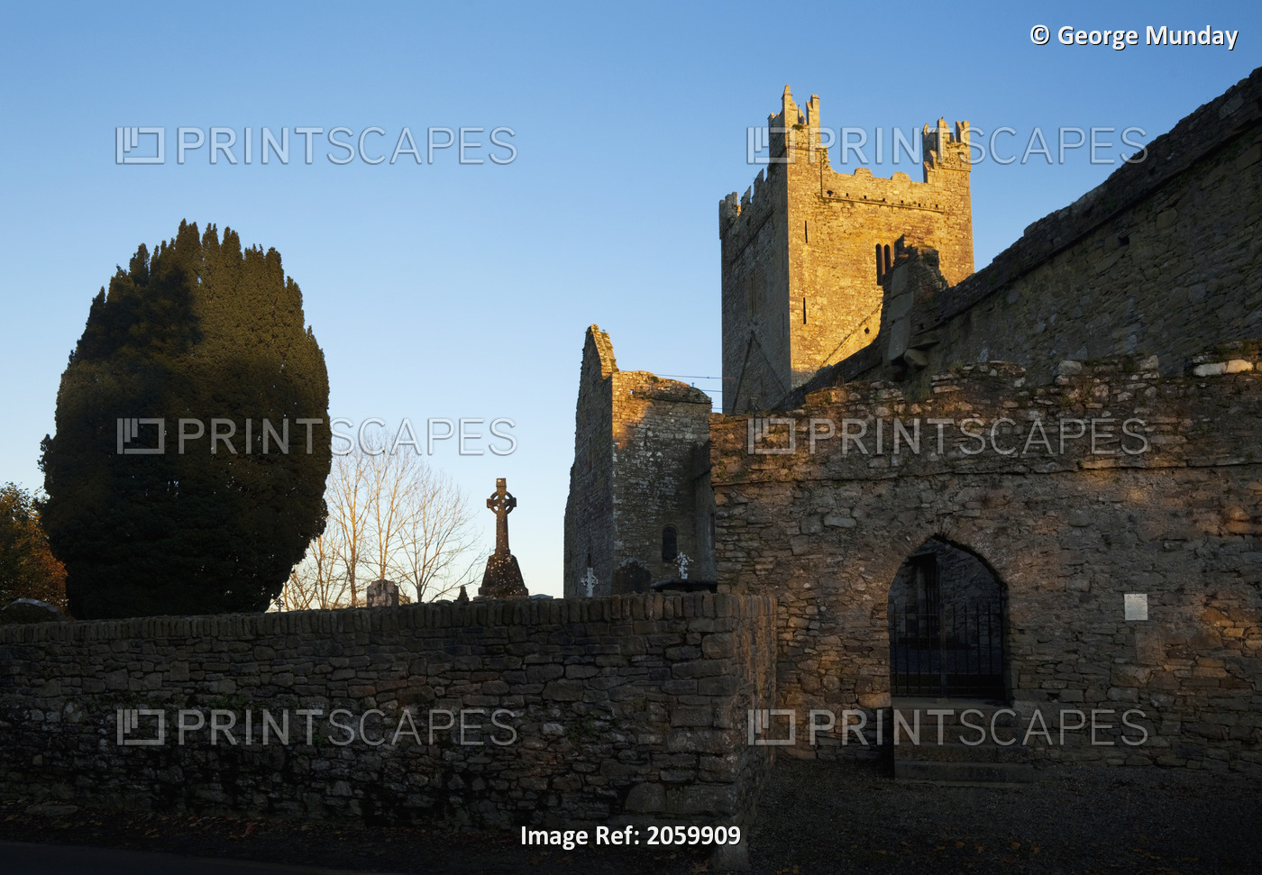 12Th Century Cistercian Jerpoint Abbey Ruins Near Thomastown; County Kilkenny, ...